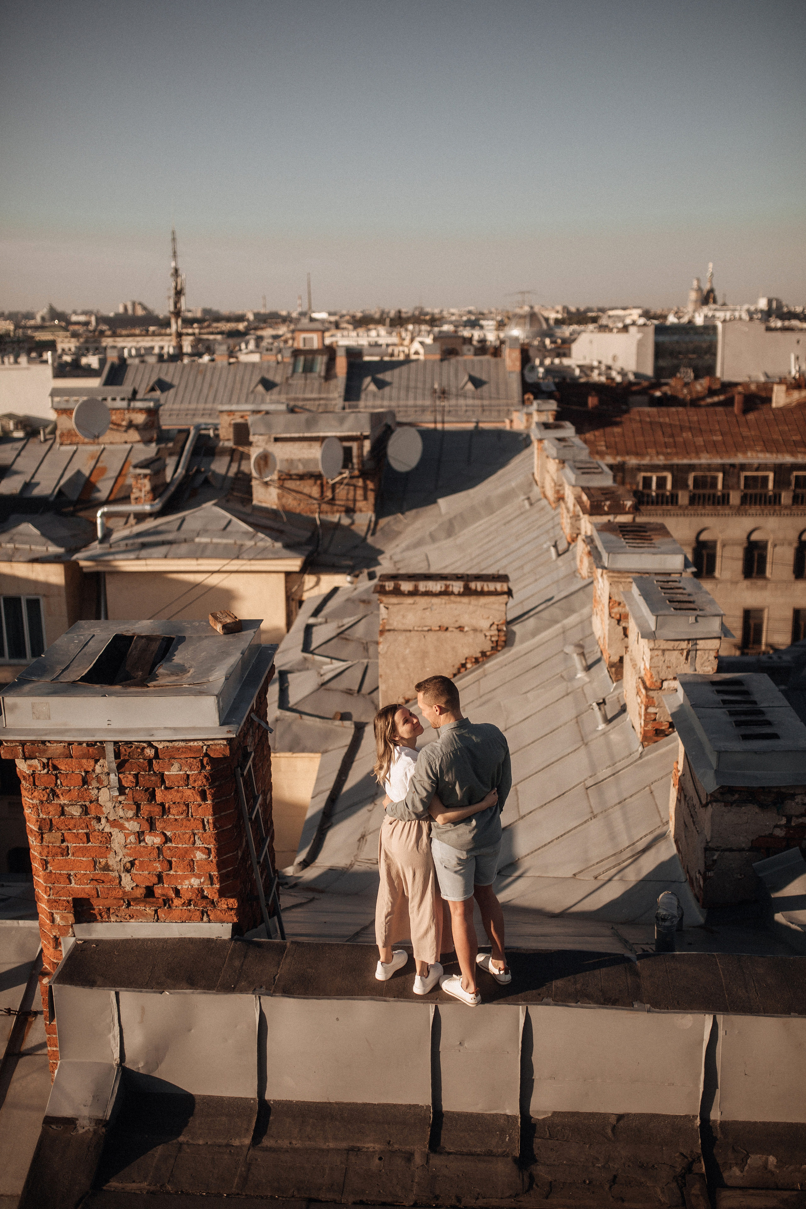 Свидание на крыше. Фотограф в Санкт Петербурге Лара Великова