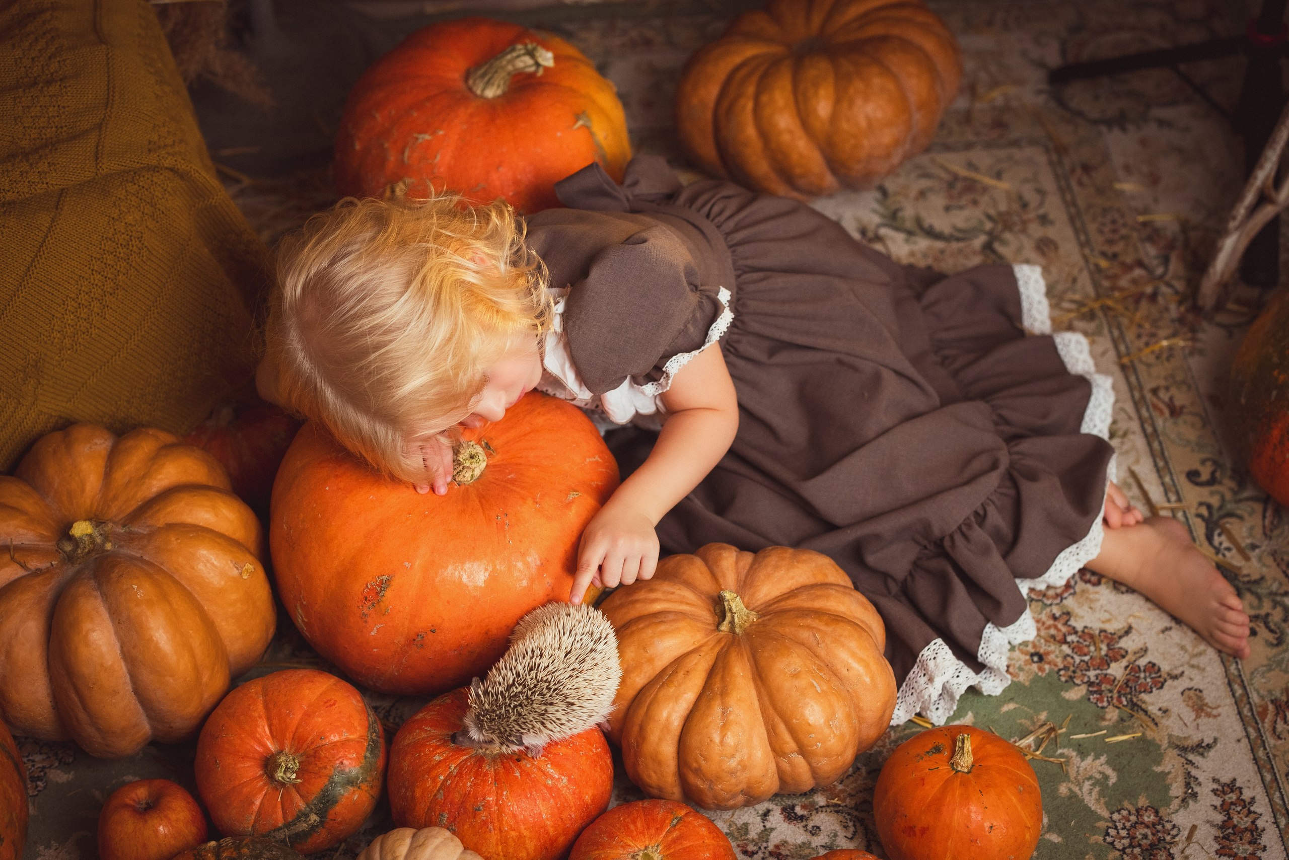 Детская осенняя фотосессия в фотостудии «Авторская». Семейный и детский фотограф в Краснодаре Анна Трашкова