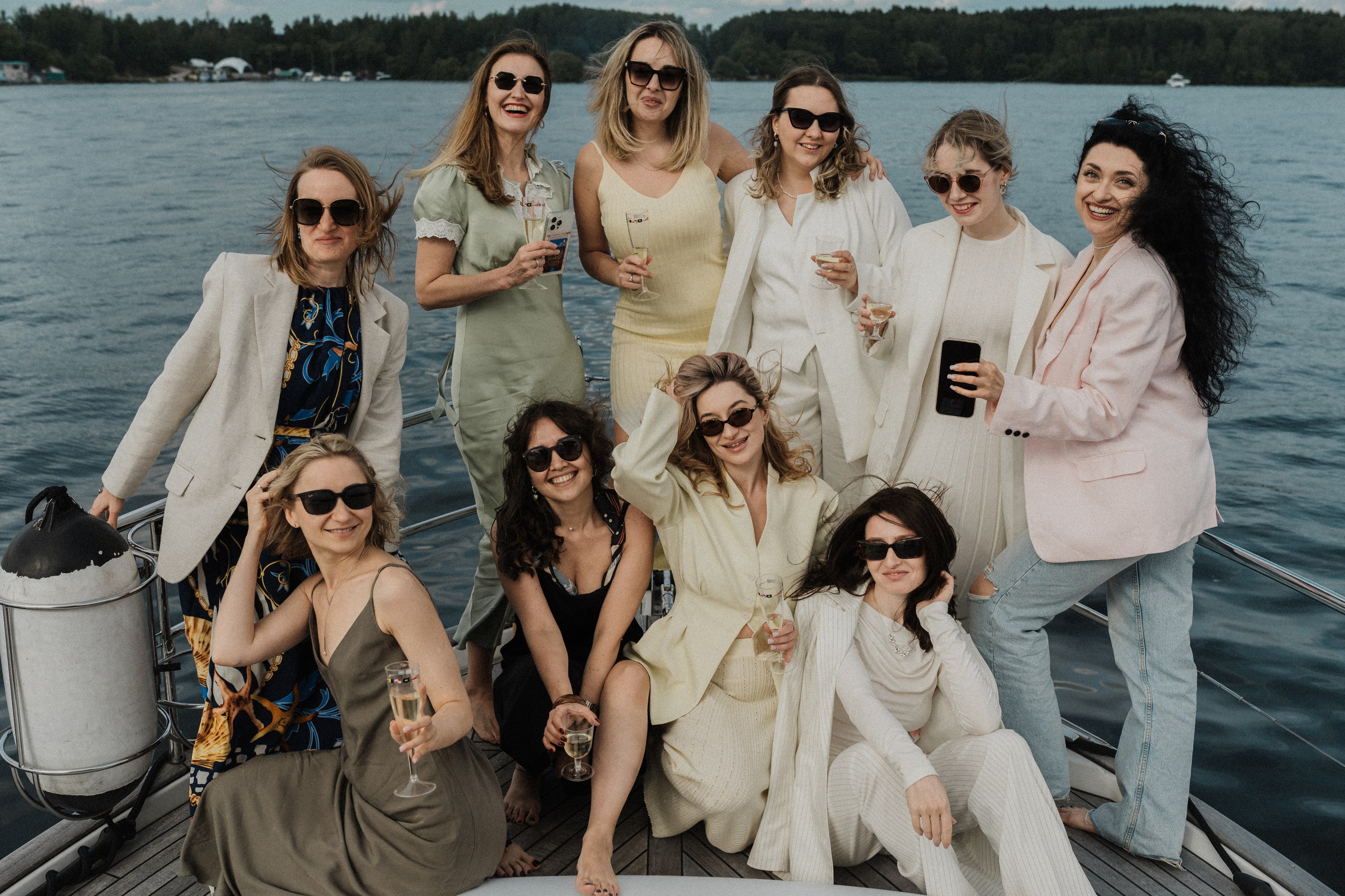 Девичник на яхте. Фотограф в Москве Ангелина Ким