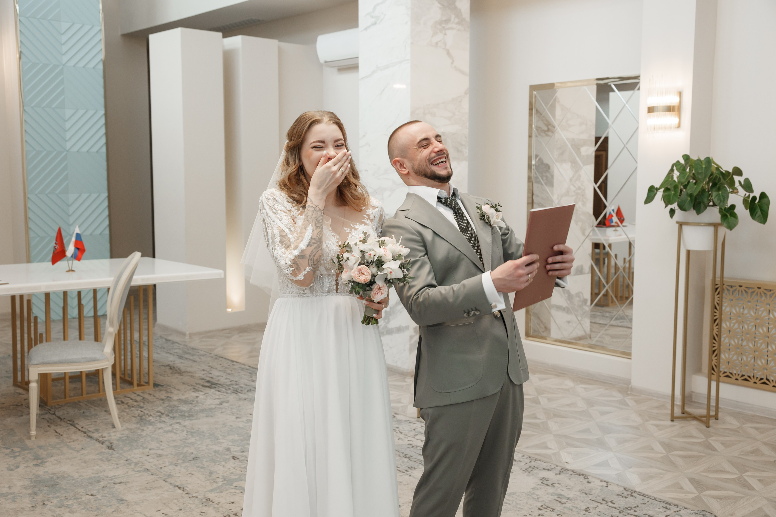 Варя и Денис, 4 ЗАГС + банкет. Свадебный и репортажный фотограф (Москва, Королев и другие)