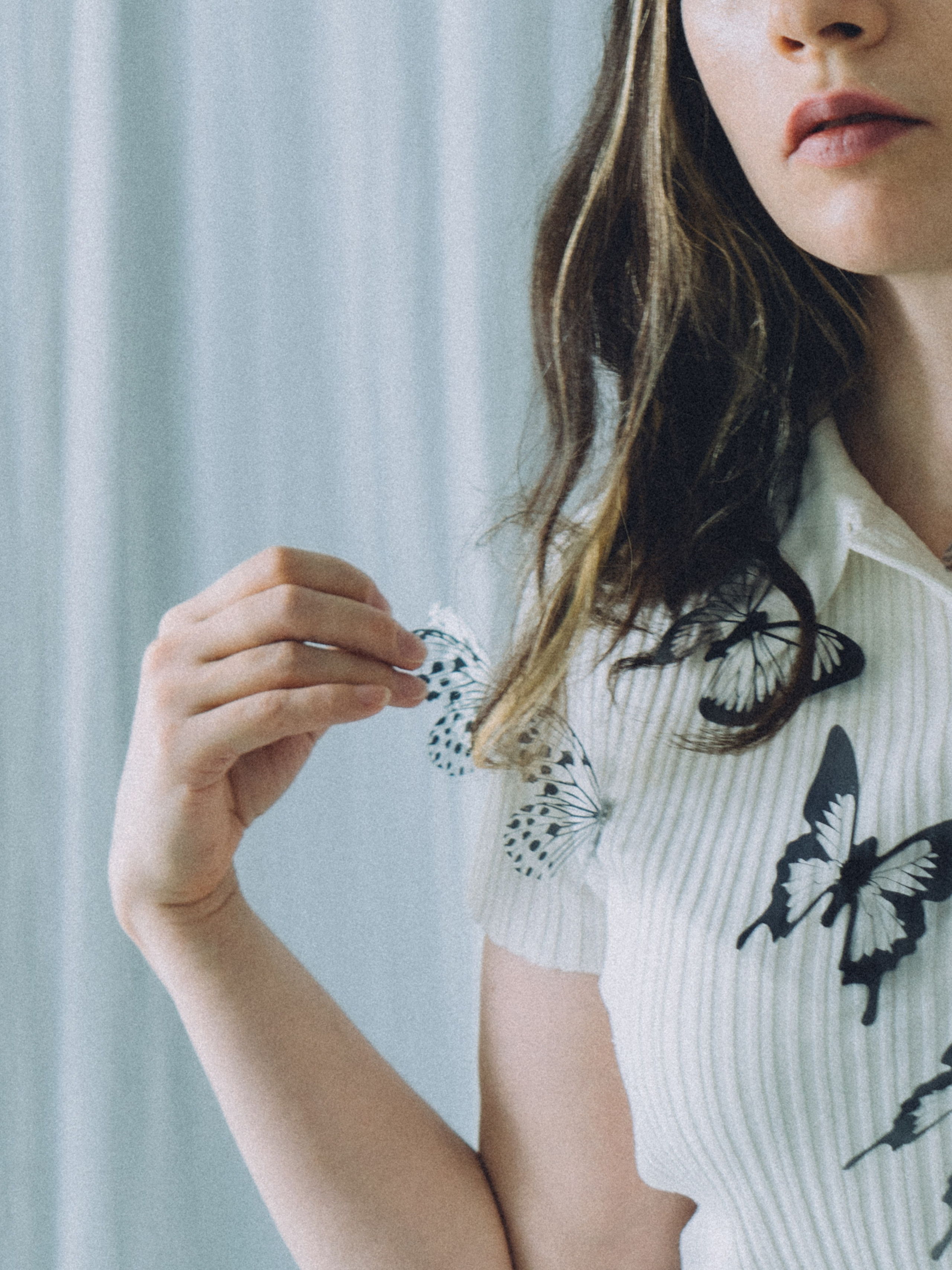 Портретная мини фотосессия в студии в Санкт-петербурге с бабочками. Светлана Гопанюк. Портретный фотограф. Санкт-Петербург. СПб