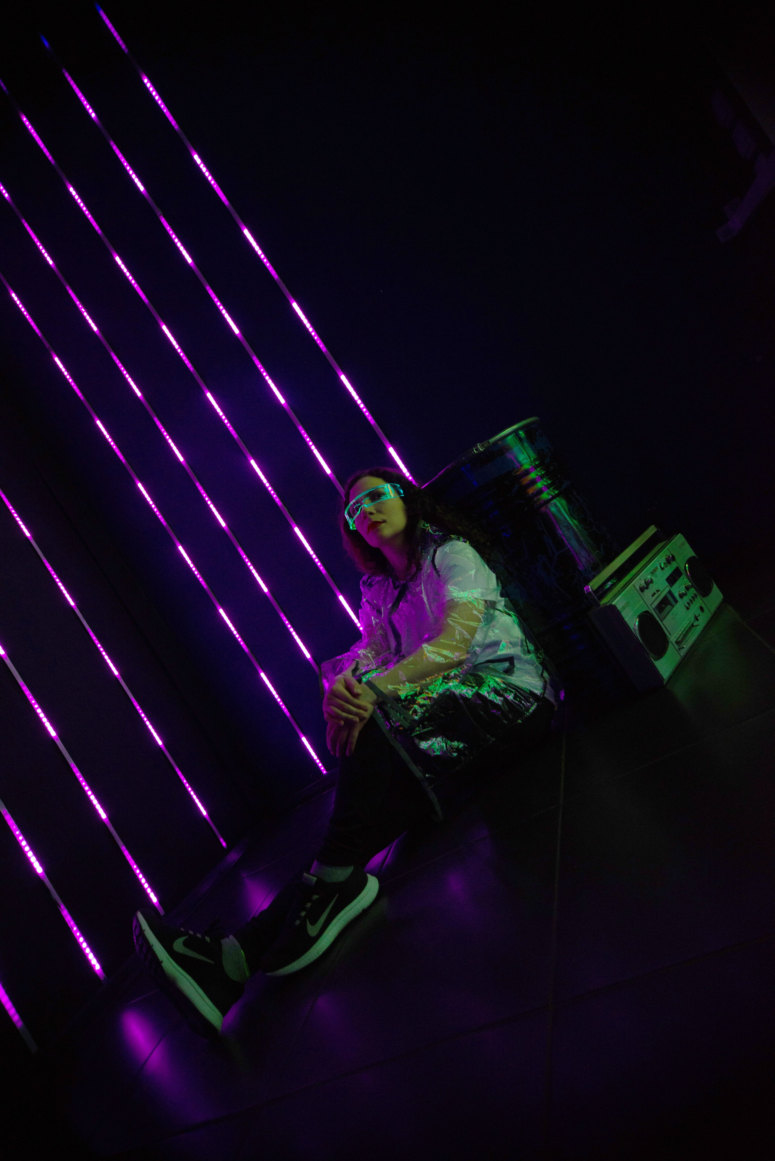 Анна в стиле киберпанк. Фотограф и дизайнер в Москве Екатерина Лобачева