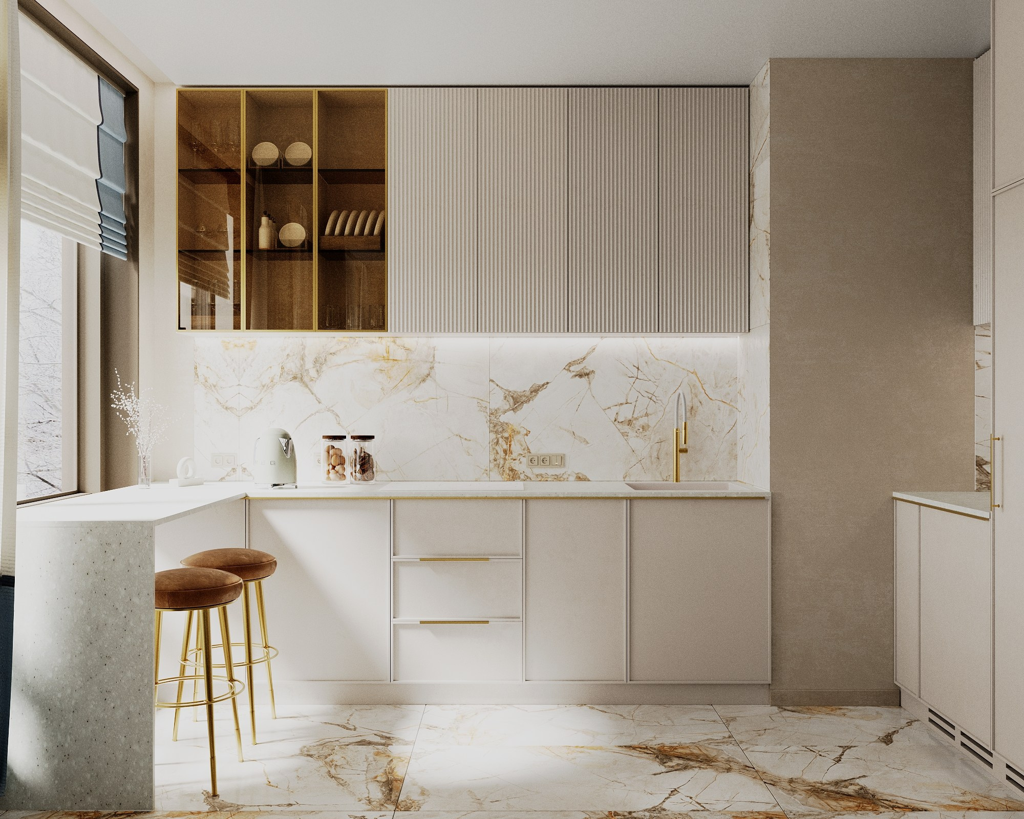 Квартира Голден Сити. Студия Дизайна интерьера Tsvetdesign. Дизайнер в Санкт-Петербурге