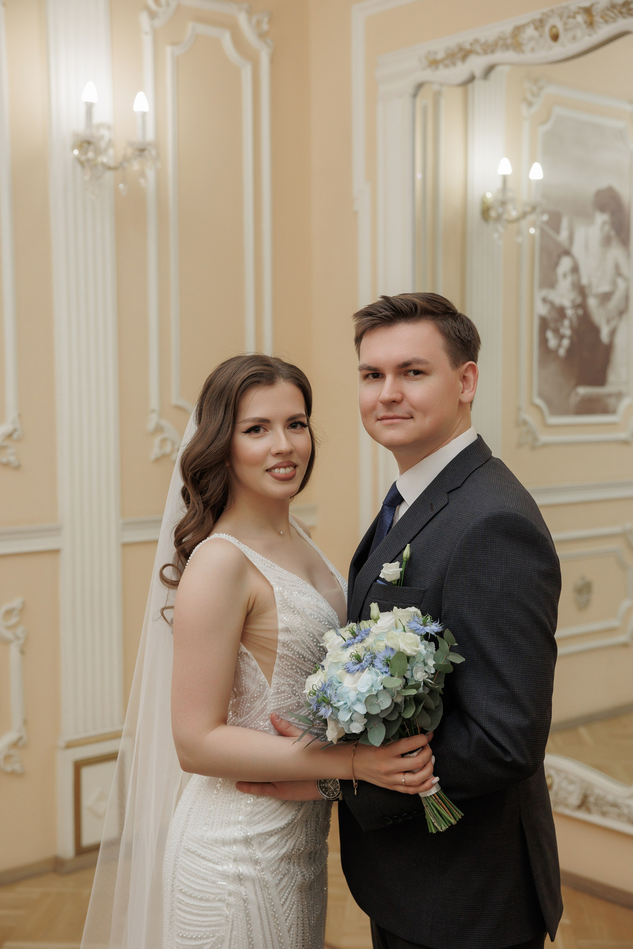 Даша и Дима, Грибоедовский ЗАГС. Свадебный и репортажный фотограф (Москва, Королев и другие)