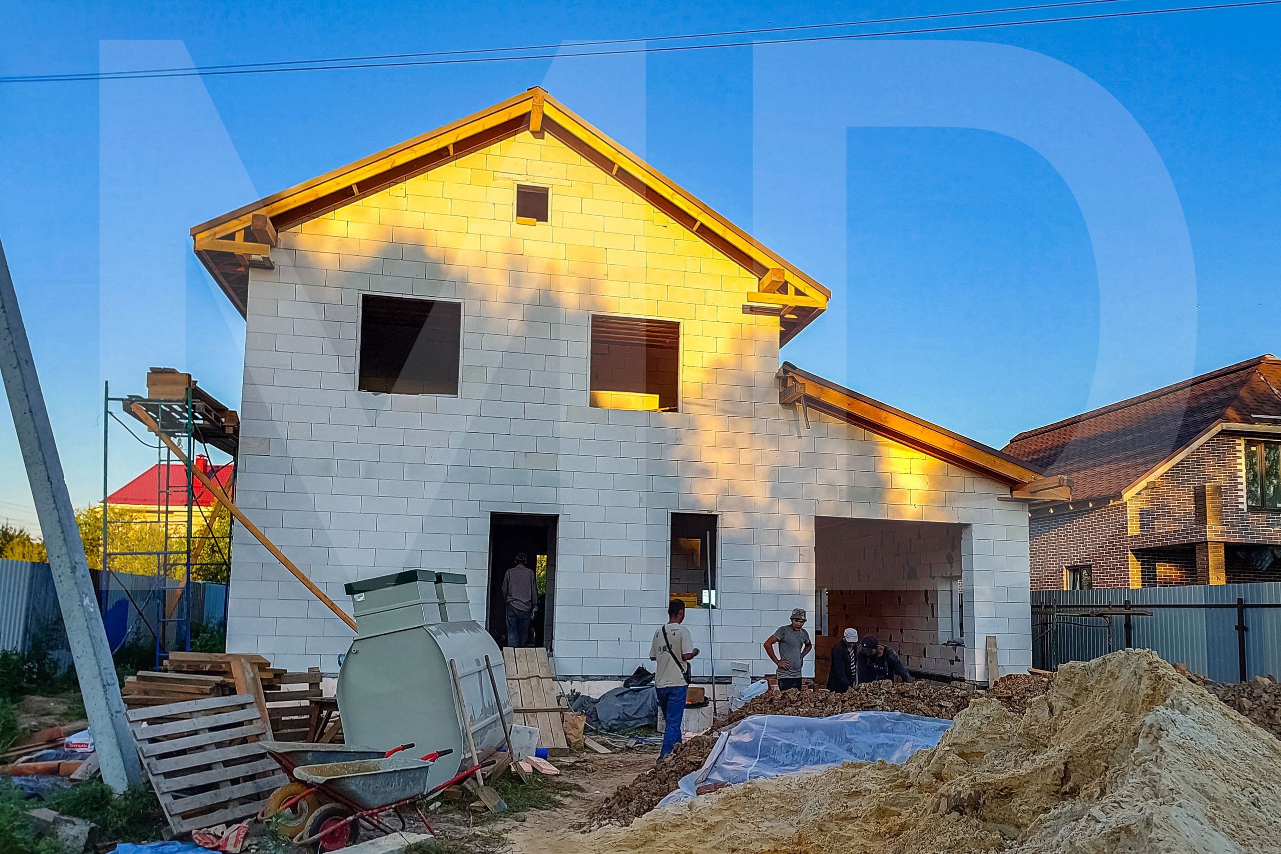 Готовый каркас дома ,без окон и дверей