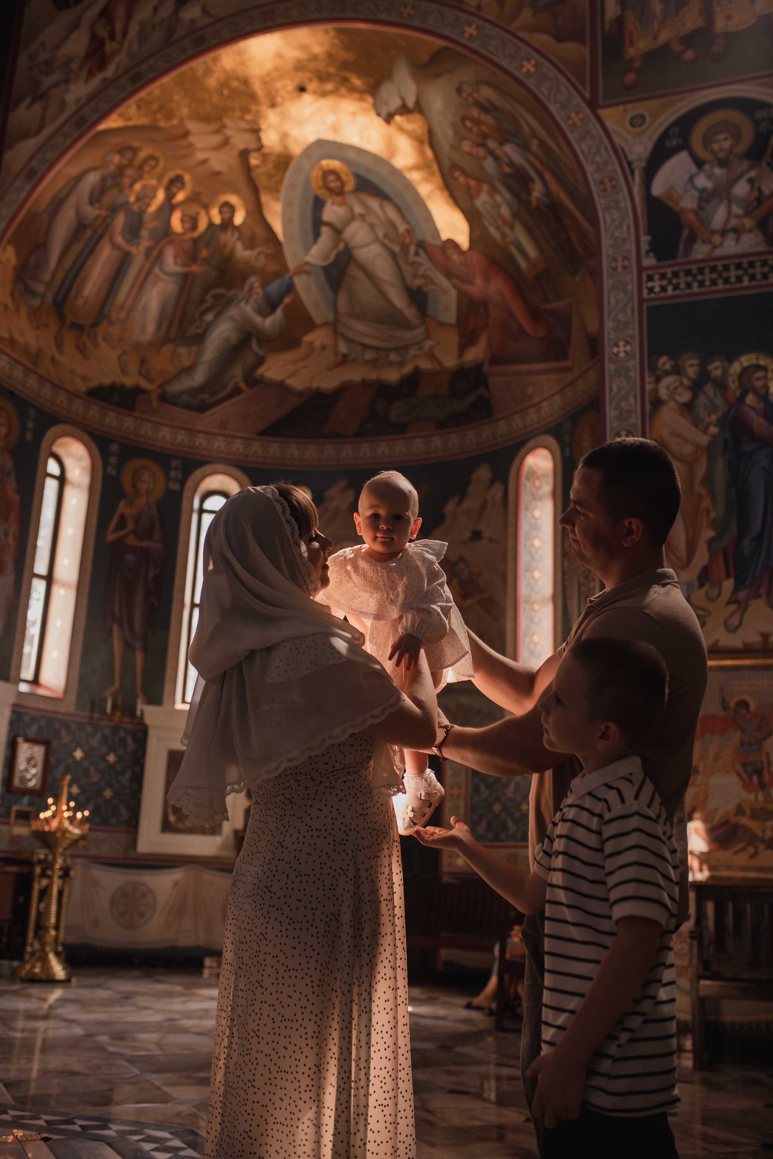 Крещение. Семейный фотограф Елена Клименко (Sunlight)