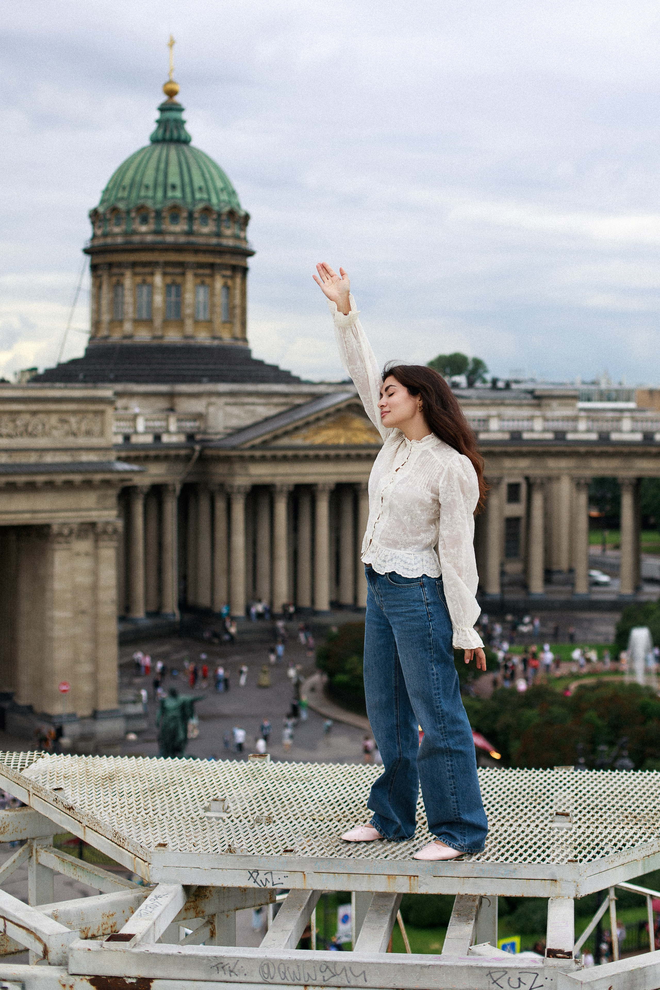 Прогулка у Казанского собора с Ириной. Фотограф в Санкт-Петербурге Таня Михайлова