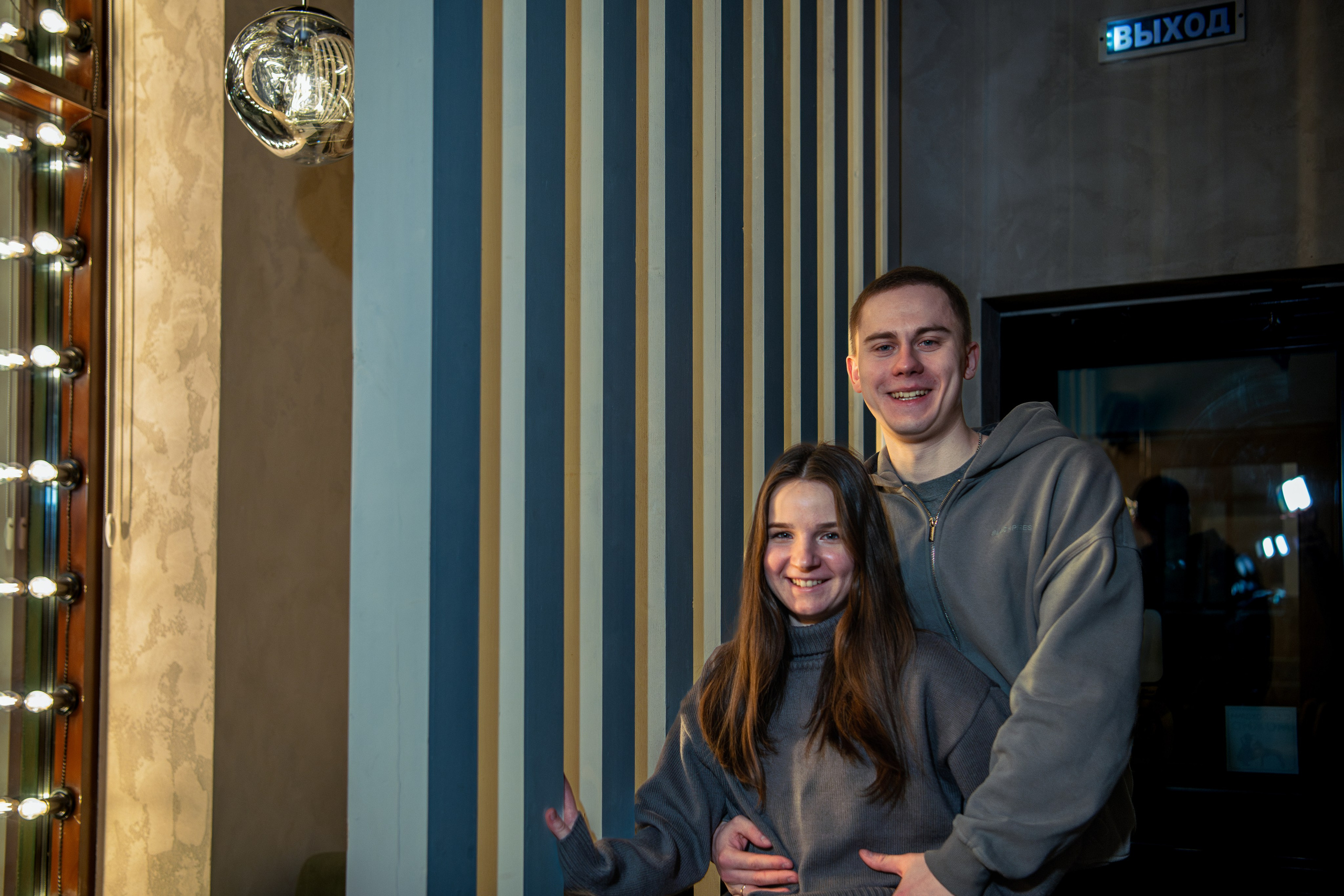 Love story влюблённой пары в зимнем Иваново