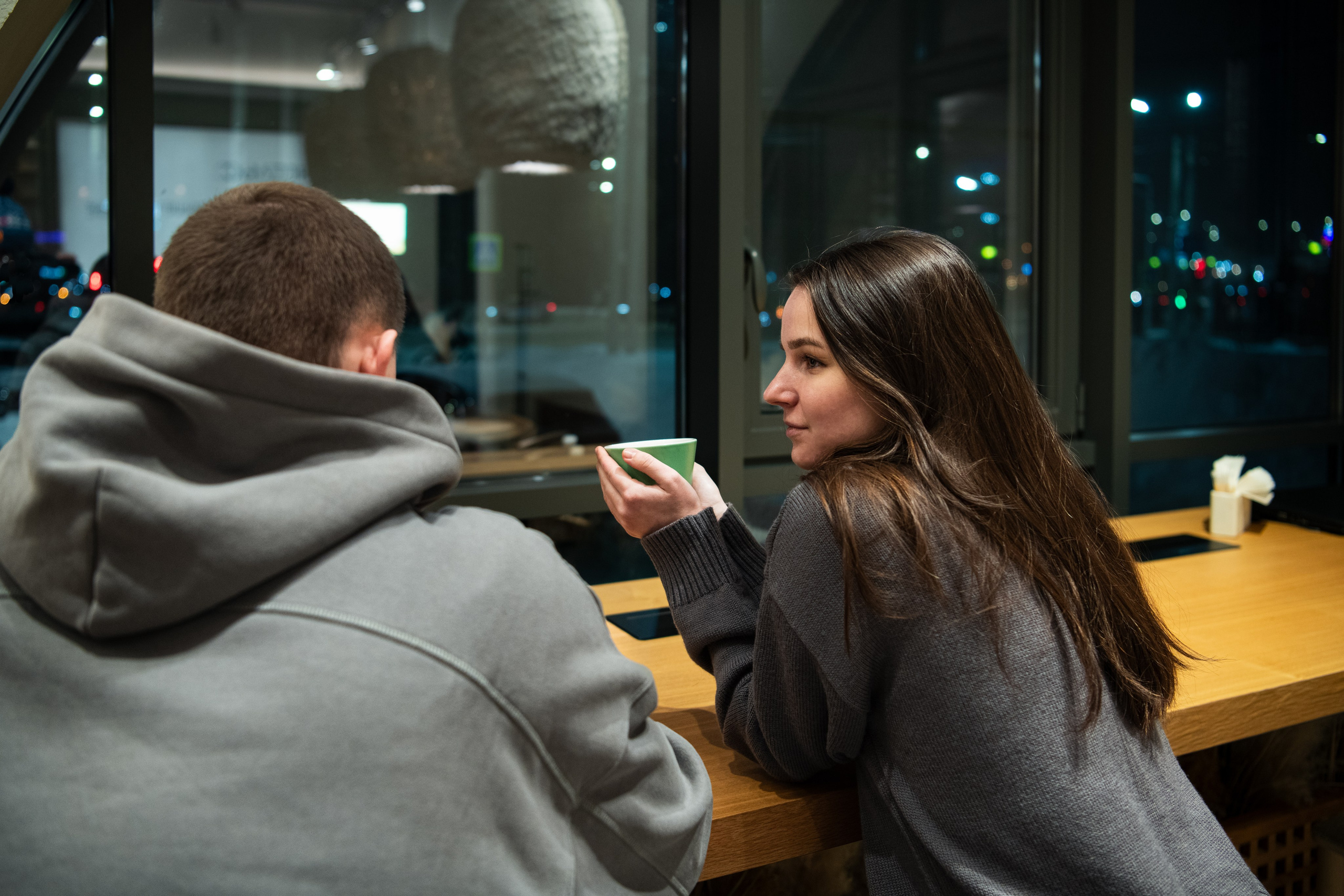 Love story влюблённой пары в зимнем Иваново