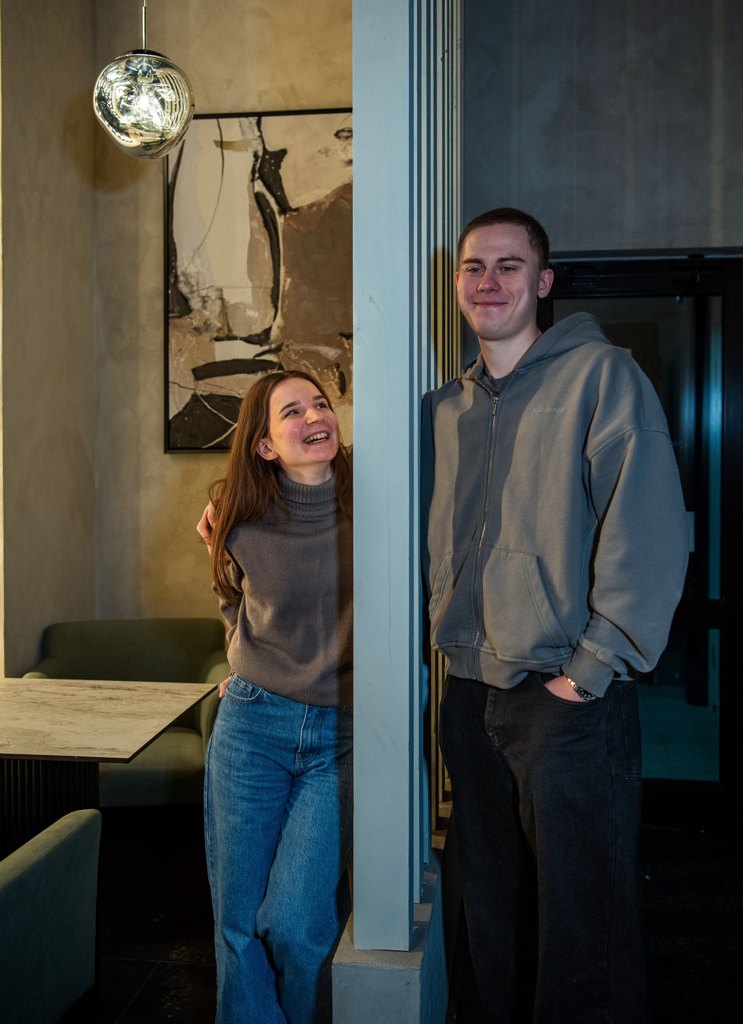 Love story влюблённой пары в зимнем Иваново