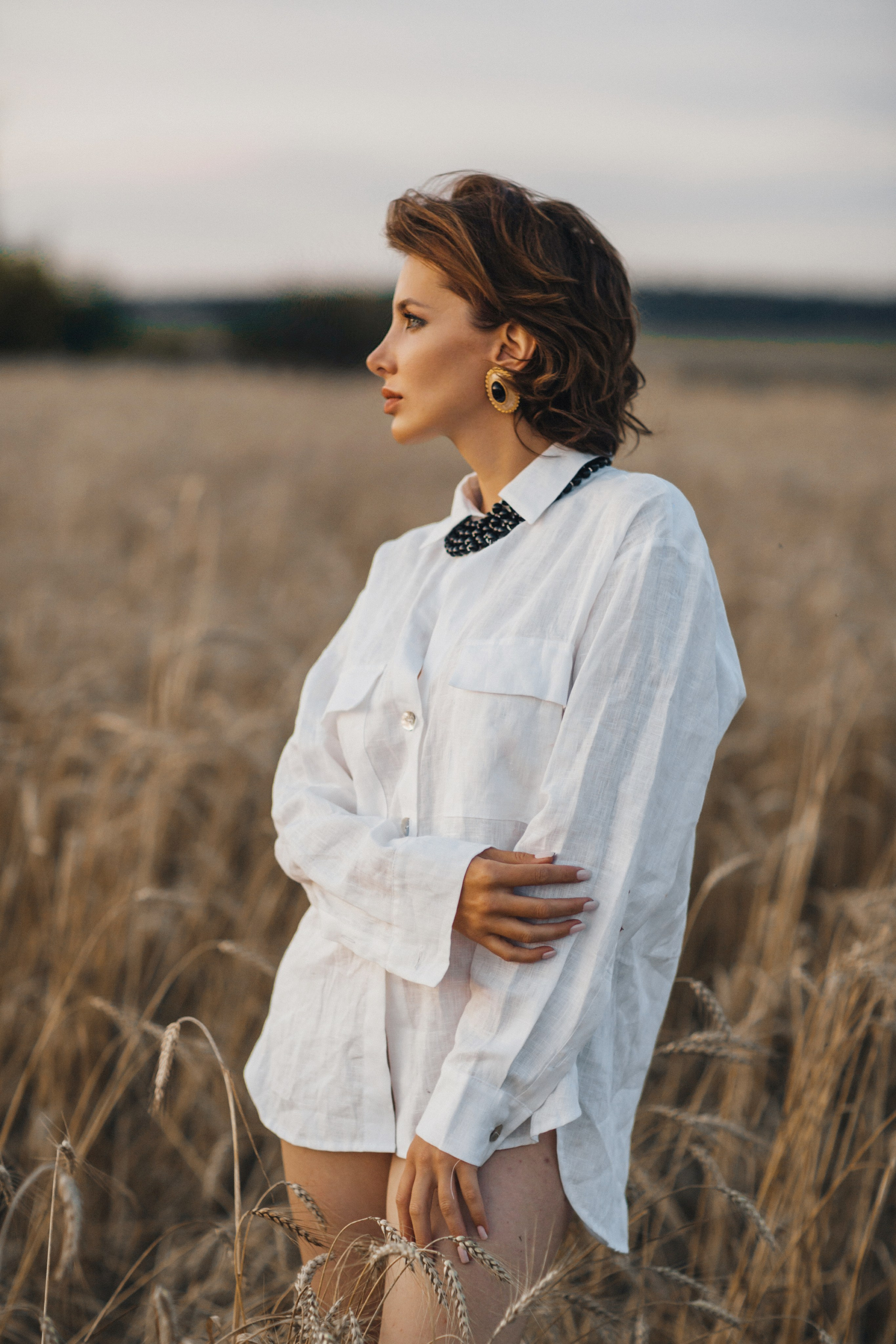 Фотосессия в пшенице для бренда Vintage Dream. Фотограф и видеограф Анна Домашенко