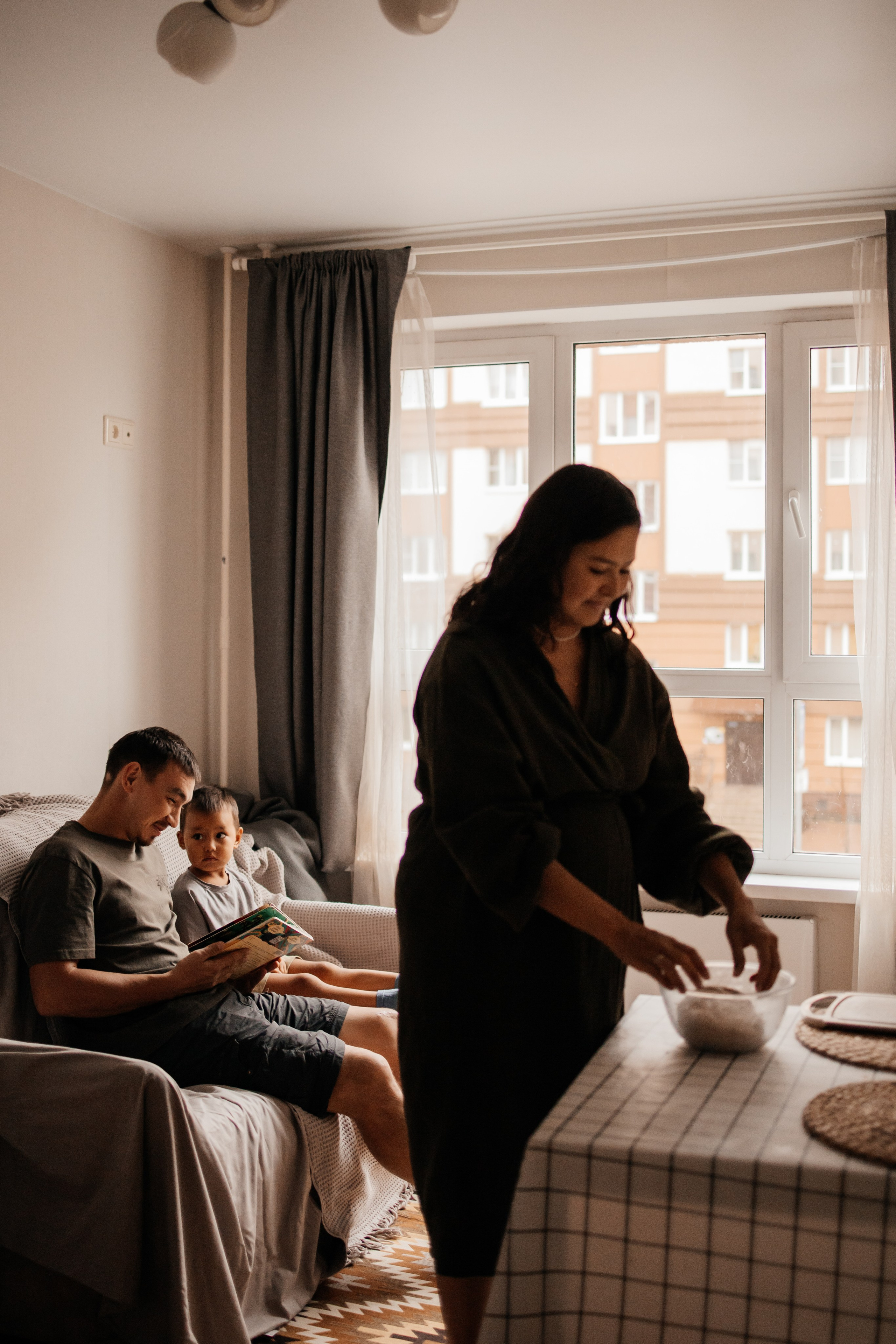 Домашняя фотосессия беременности. Фотограф Алия Танцыкужина