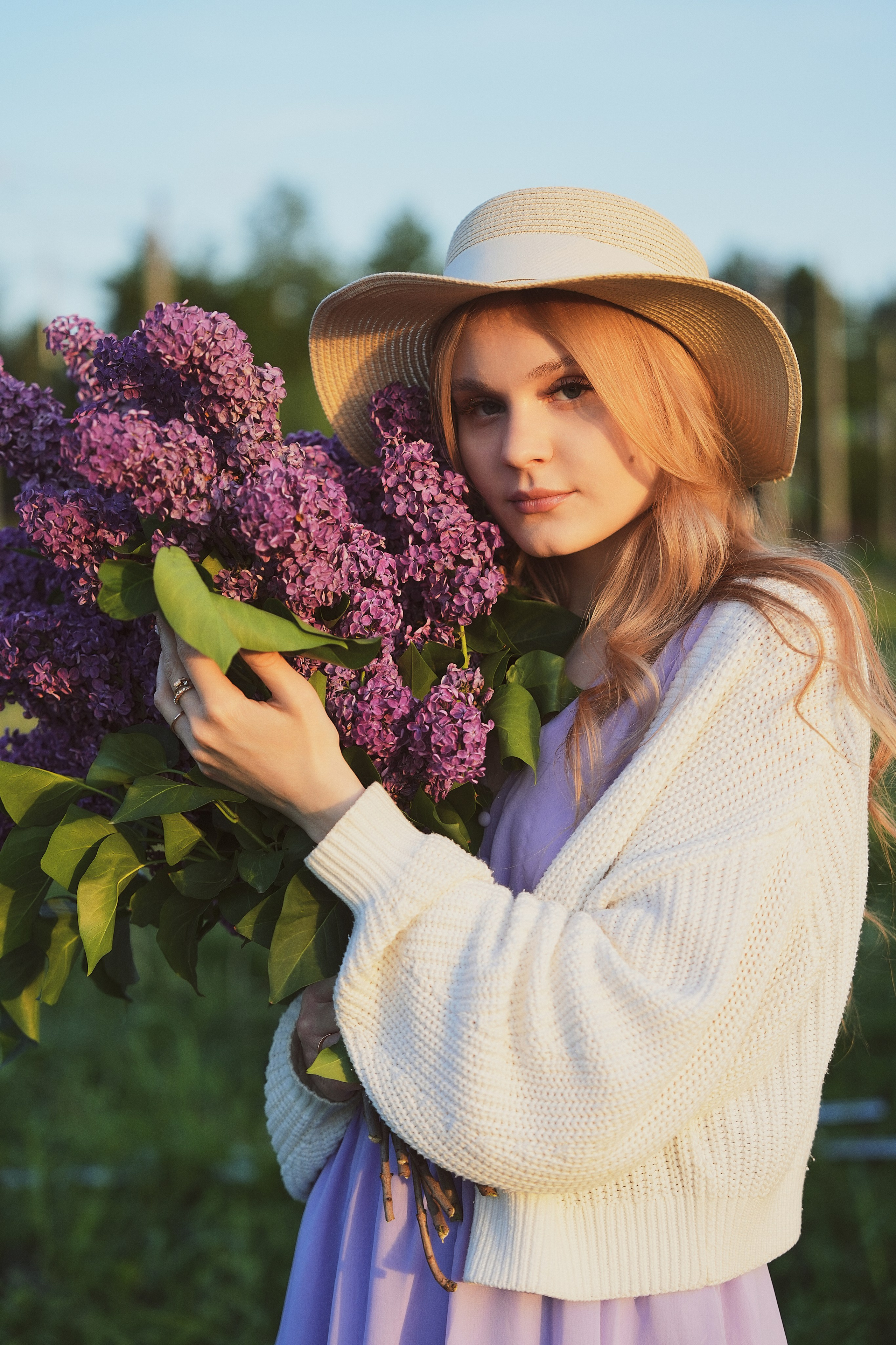 Съемка Кати в поле. Фотограф Светлана Боровикова в Домодедове
