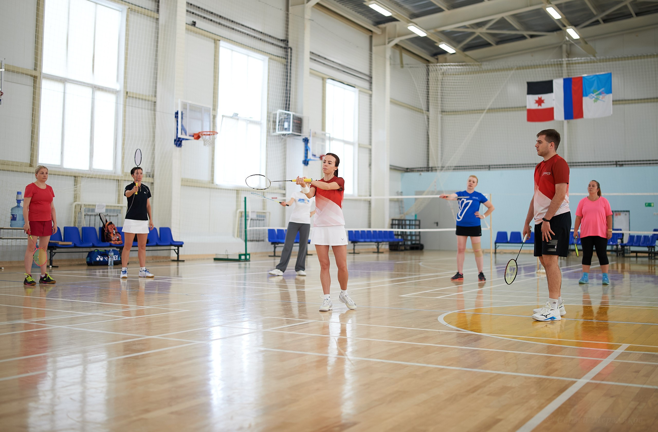 Бадминтон. Мастер-класс Любови Сухановой. Ижевск. 20.07.2024. Спортивный репортажный фотограф в Ижевске Сергей Мерзляков