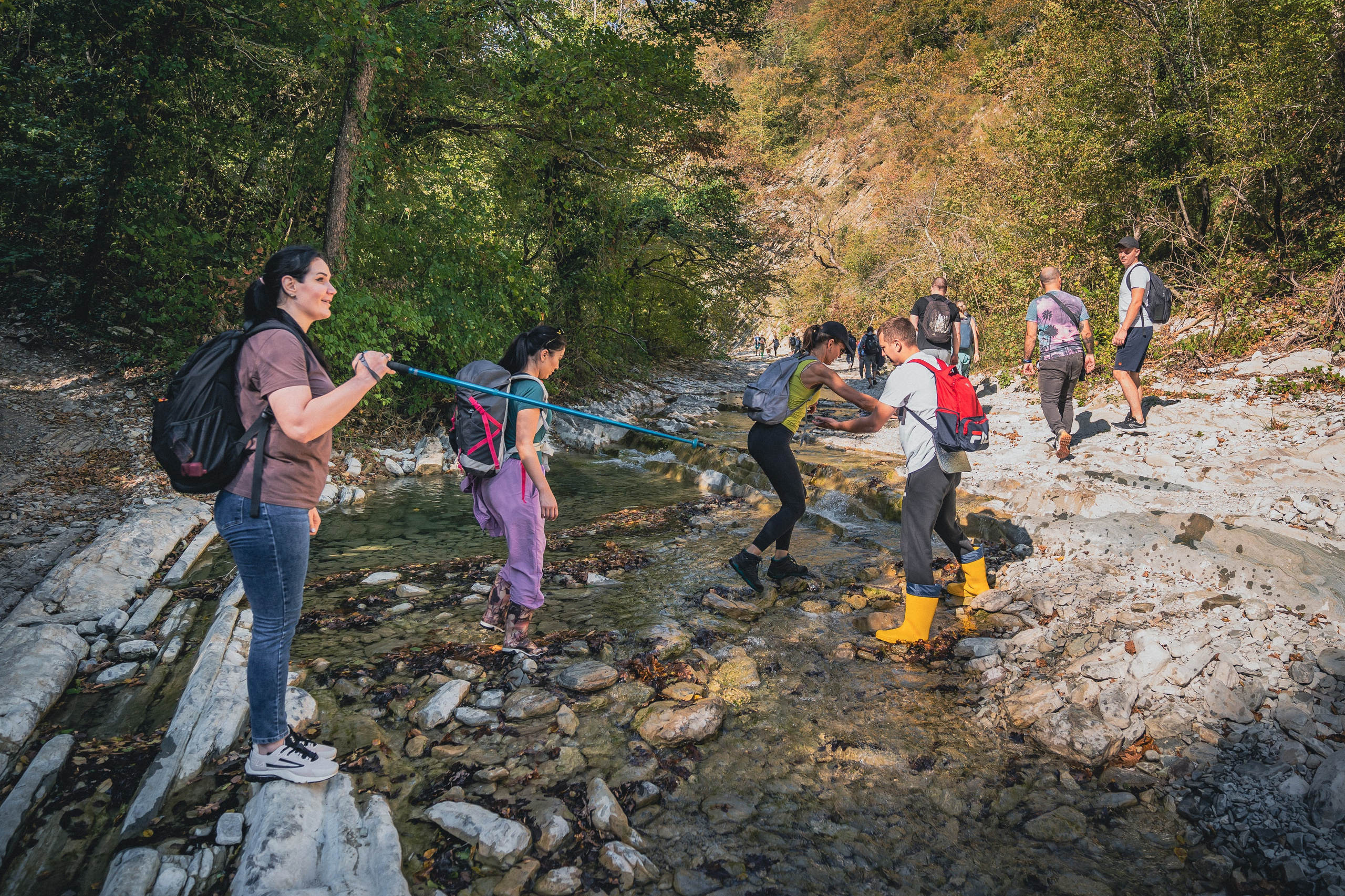 Поход на Полковничьи водопады АСК 26.09.23. Репортажный фотограф в Краснодаре Рындин Дмитрий