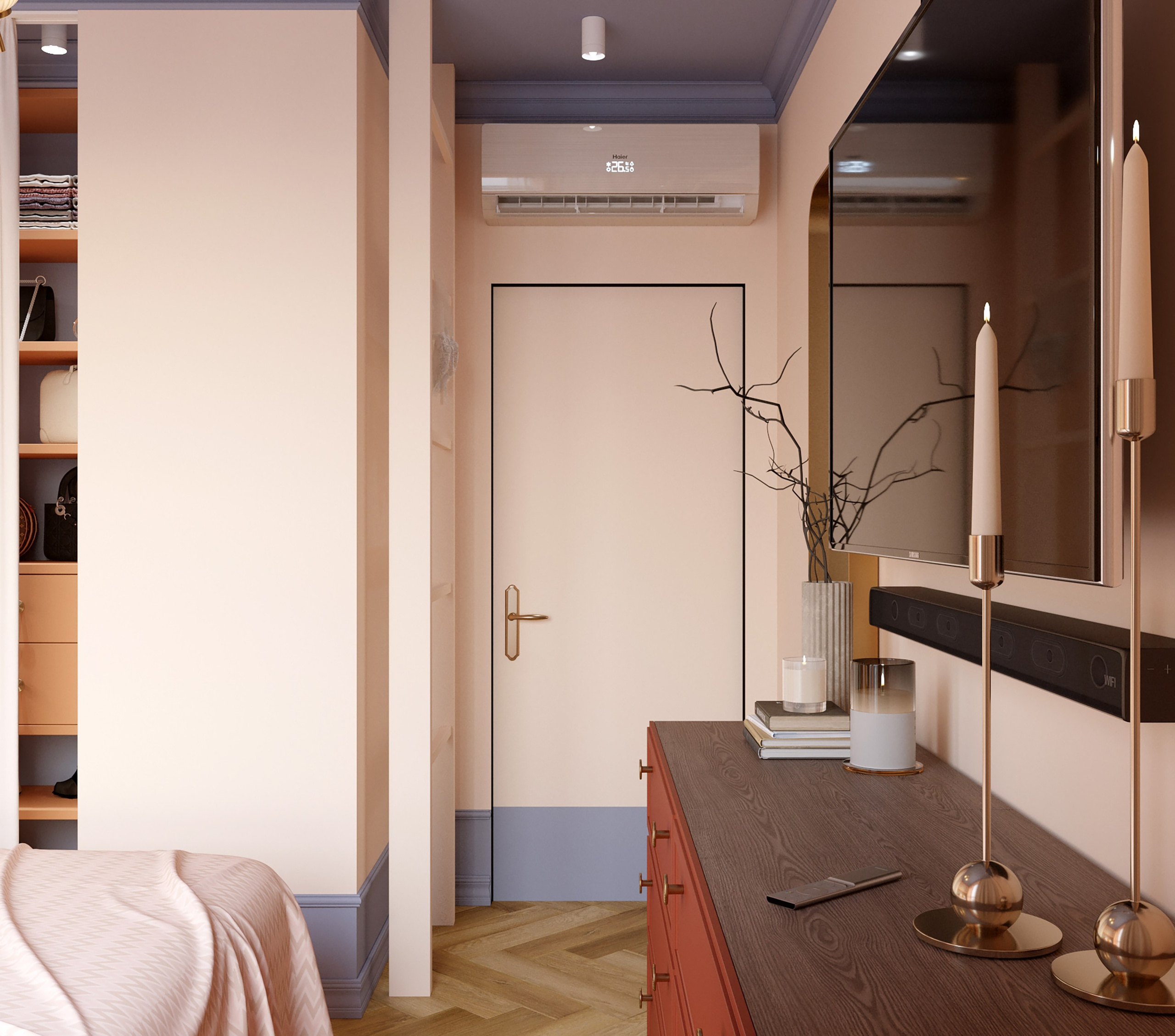 Квартира для девушки ЖК Молодогвардейская. Дизайнер интерьера Троилова Арина