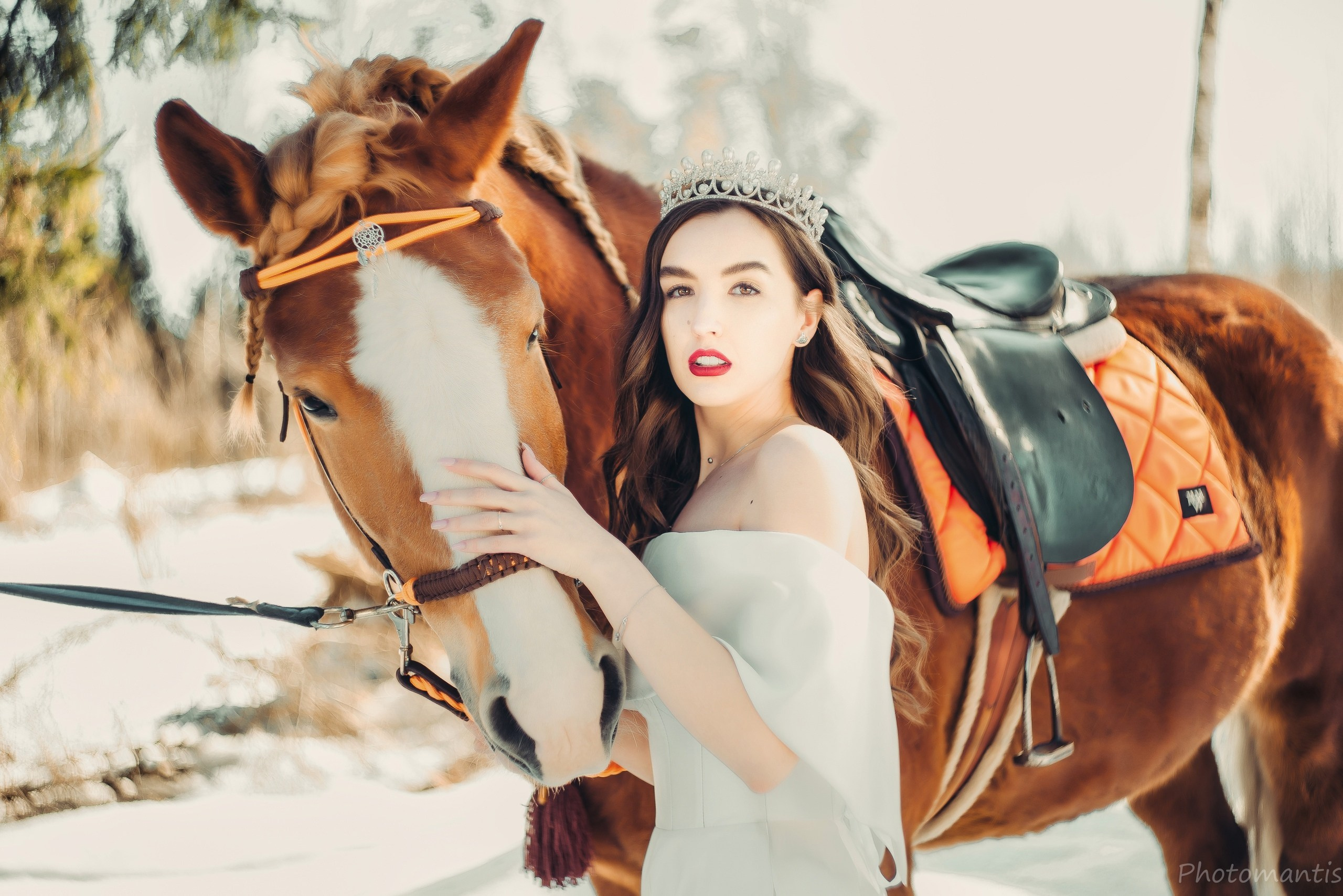 Девушки с лошадками. Photomantis