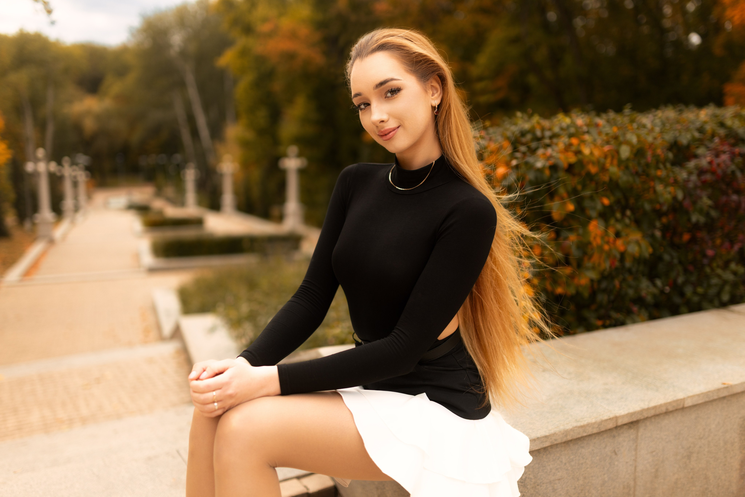 Осенний фотосет с Полиной в парке в формате «Я красивая». Дмитрий Шульгин, портретный фотограф в Воронеже