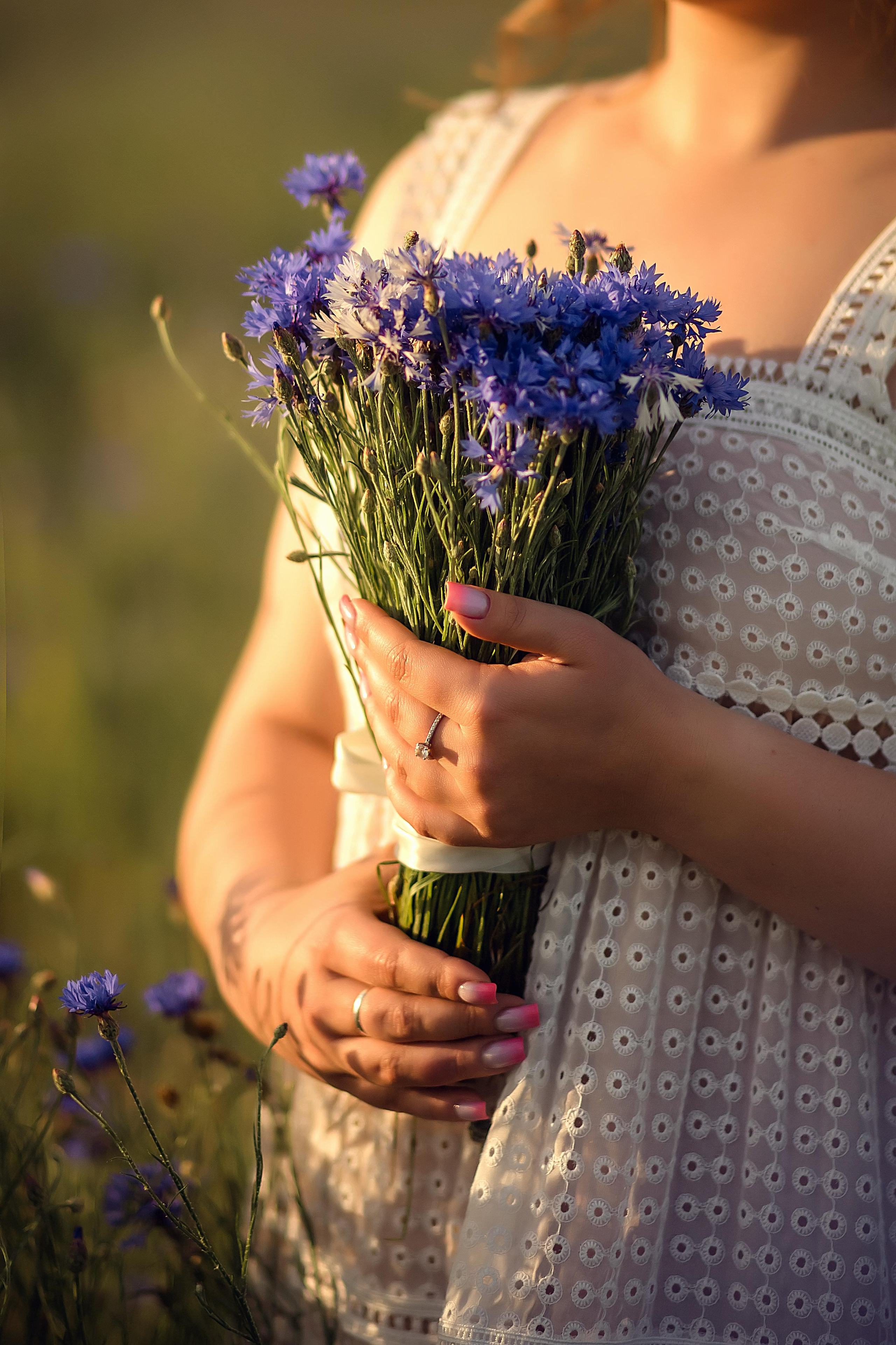 Лера в васильках