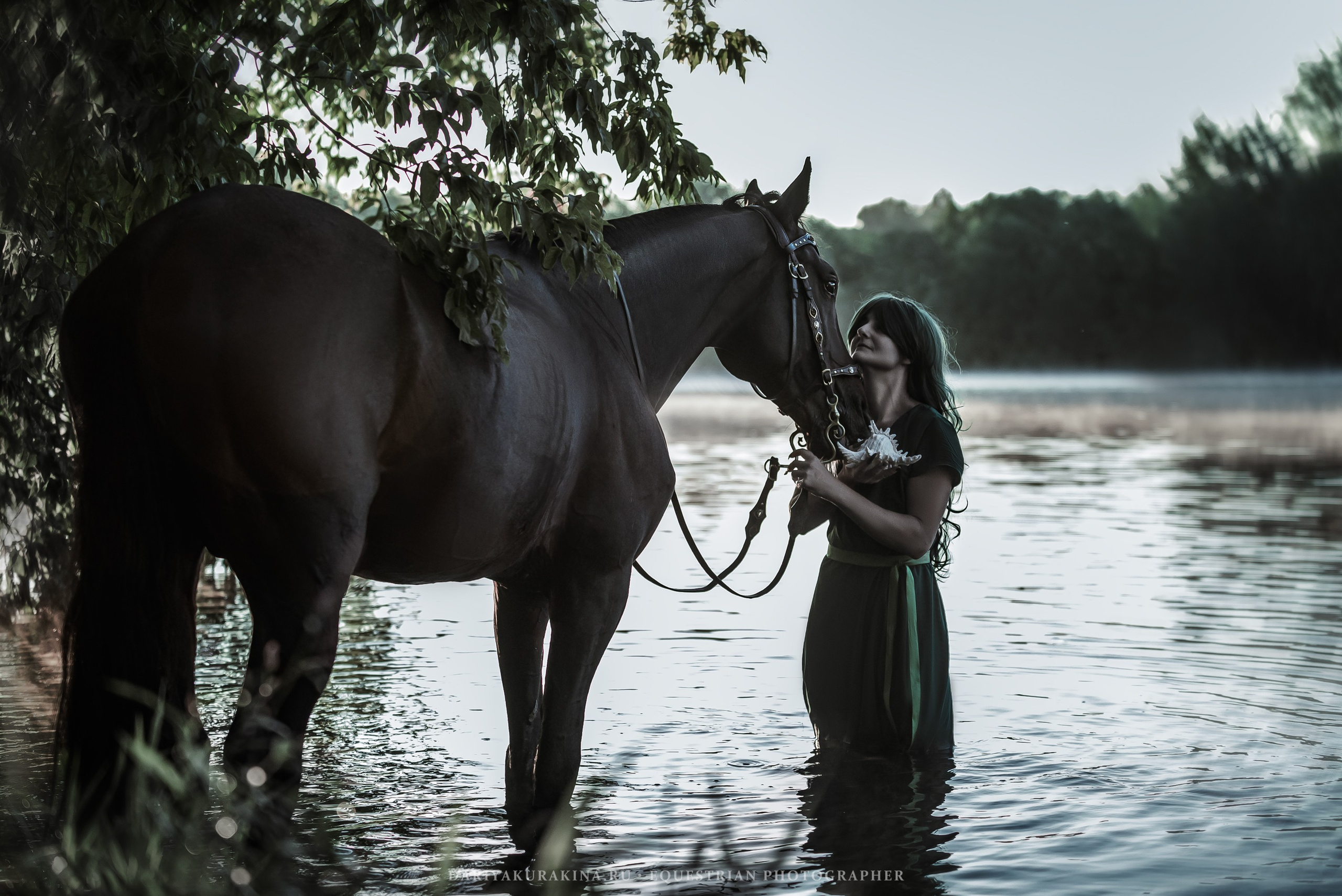 Мрачная русалка. Конный фотограф Куракина Дарья • Фотосессии с лошадьми