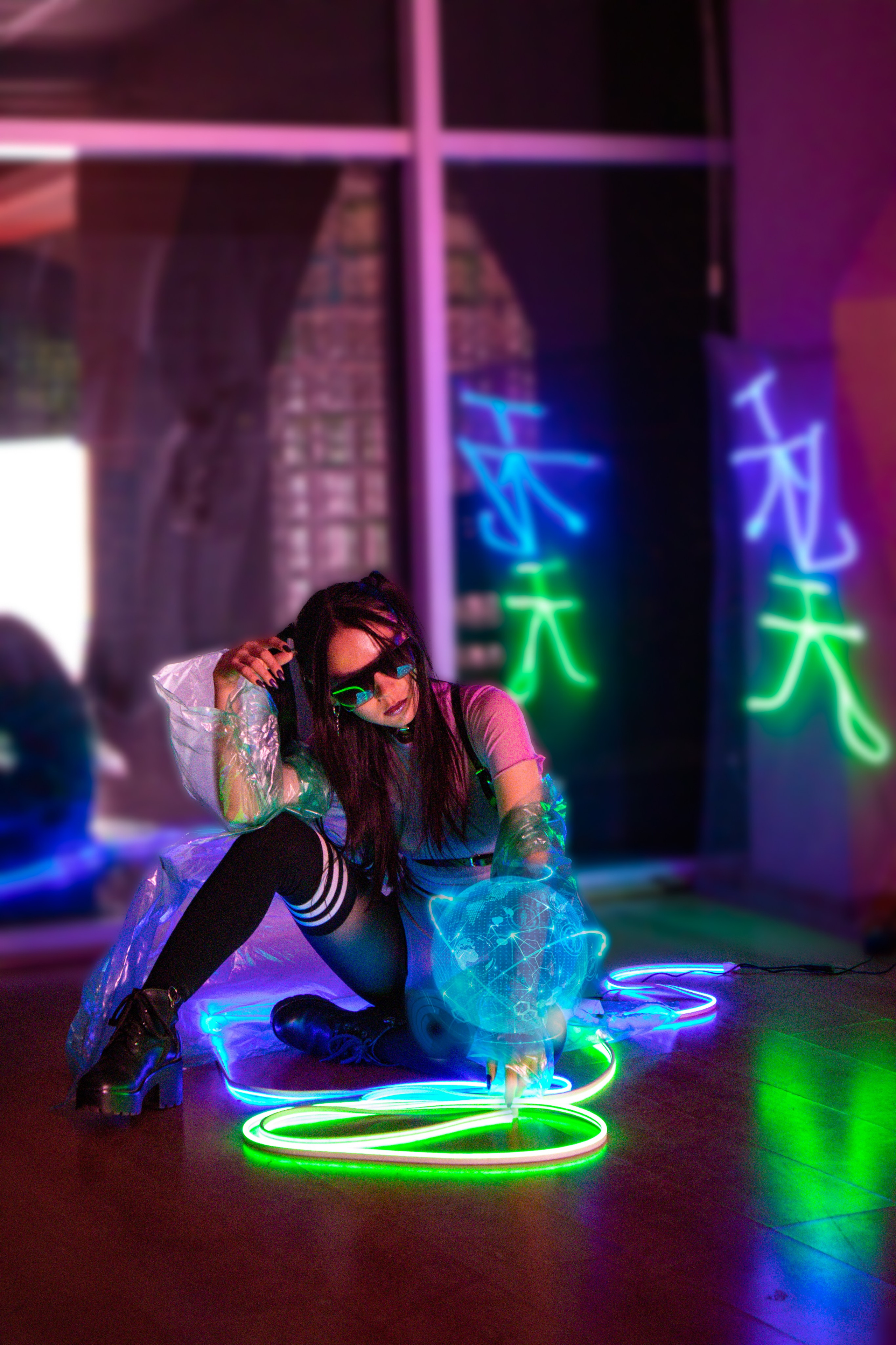 Фотосессия в стиле Киберпанк. Фотограф в Южно-Сахалинске Гусаков Евгений