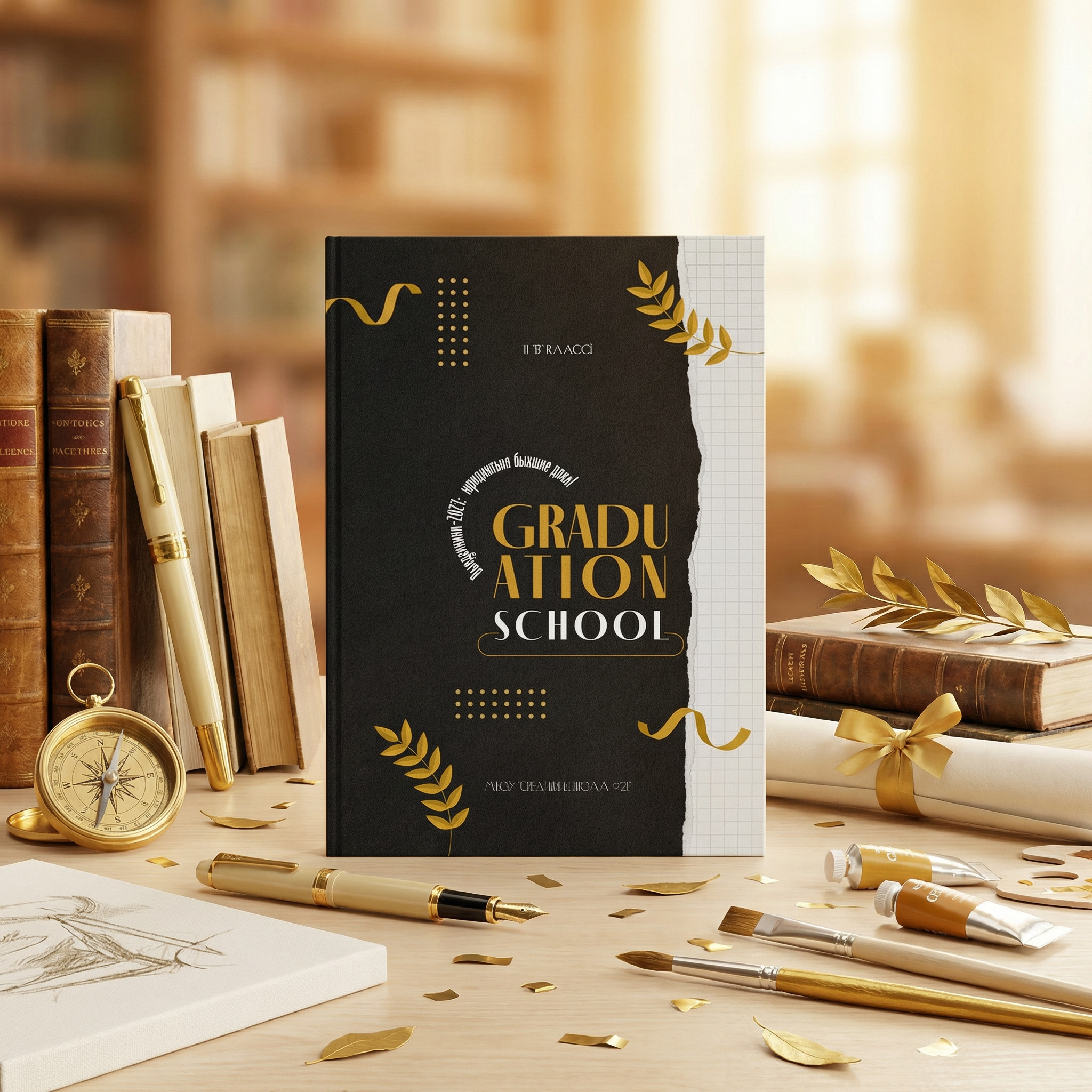 030 Graduation II. Дизайны, psd шаблоны школьных и выпускных альбомов и обложек