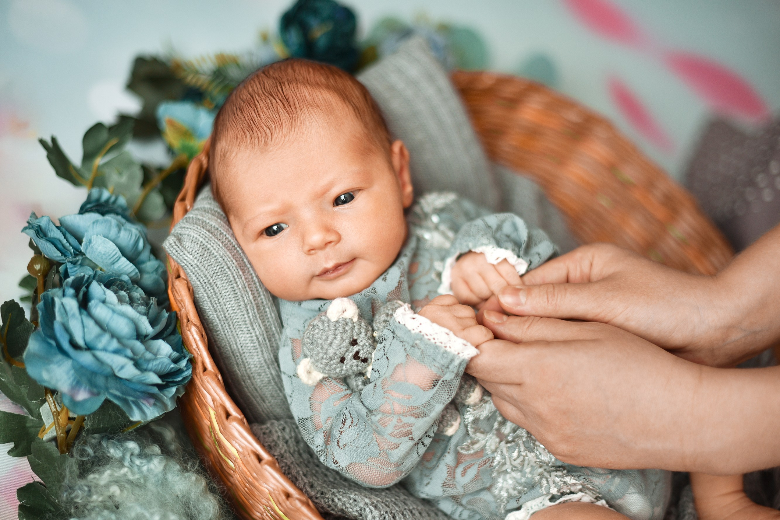 Есения 9 дней. Фотограф беременности и новорожденных малышей Анастасия Никитина
