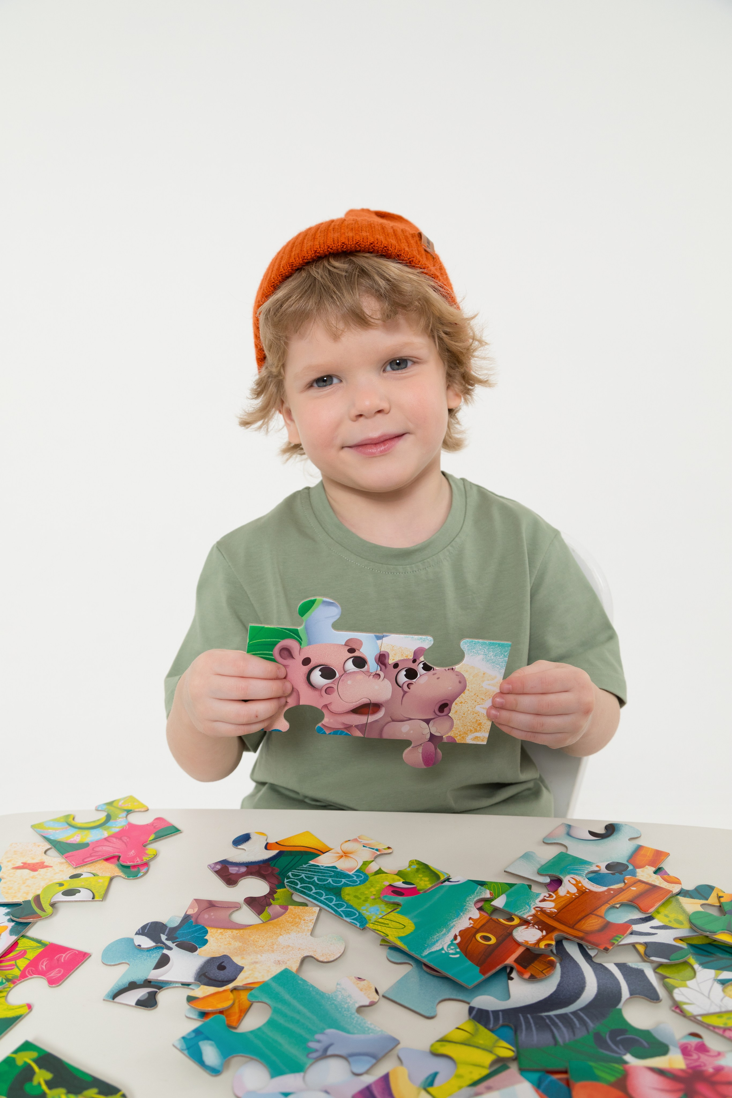 Имиджевая и каталожная съёмка для бренда детских пазлов. Детский и контент фотограф Надя Волкова Санкт-Петербург