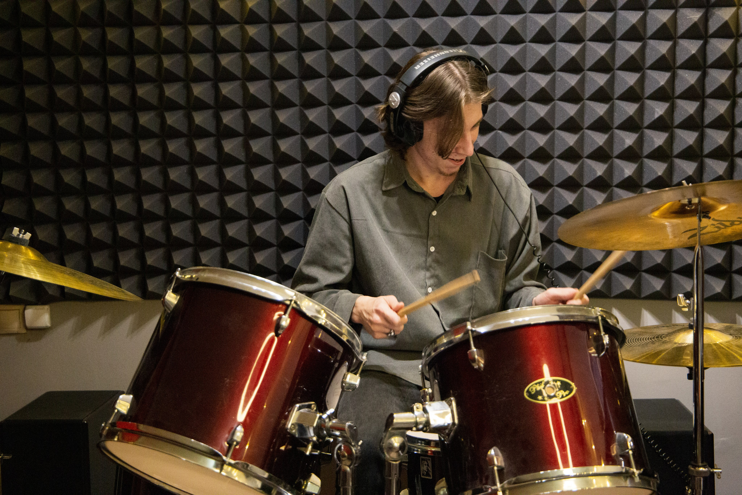 Мастер-класс в школе (барабан). Портретный фотограф в Москве Афанасьева Вера