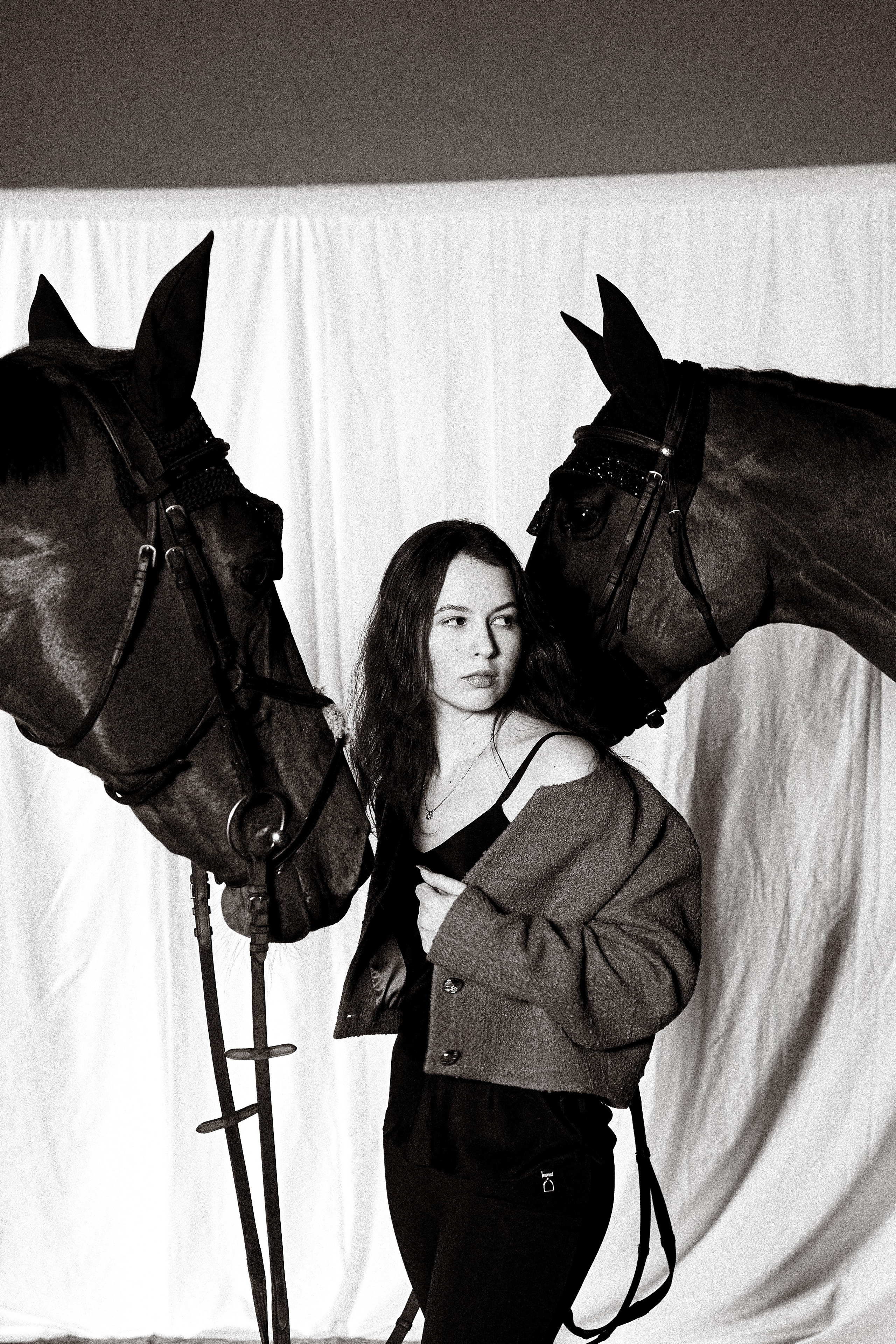 Алиса Олейник, Фардон и Кончелла. Эквицентр Северный. Фотосессии с лошадьми в Москве, Новосибирске