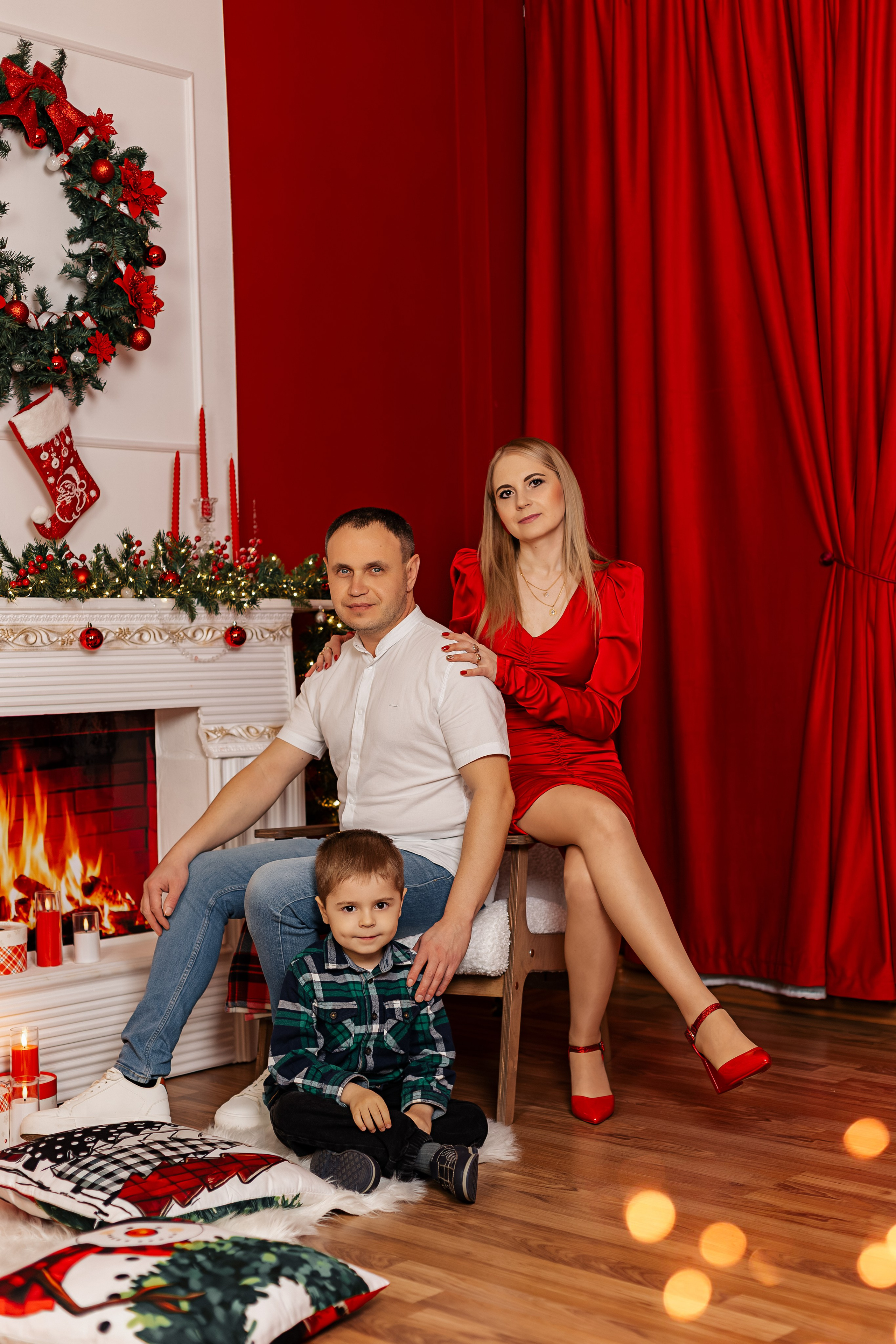 Новогодняя семейная съемка. Свадебный и семейный фотограф в Рязани Анастасия