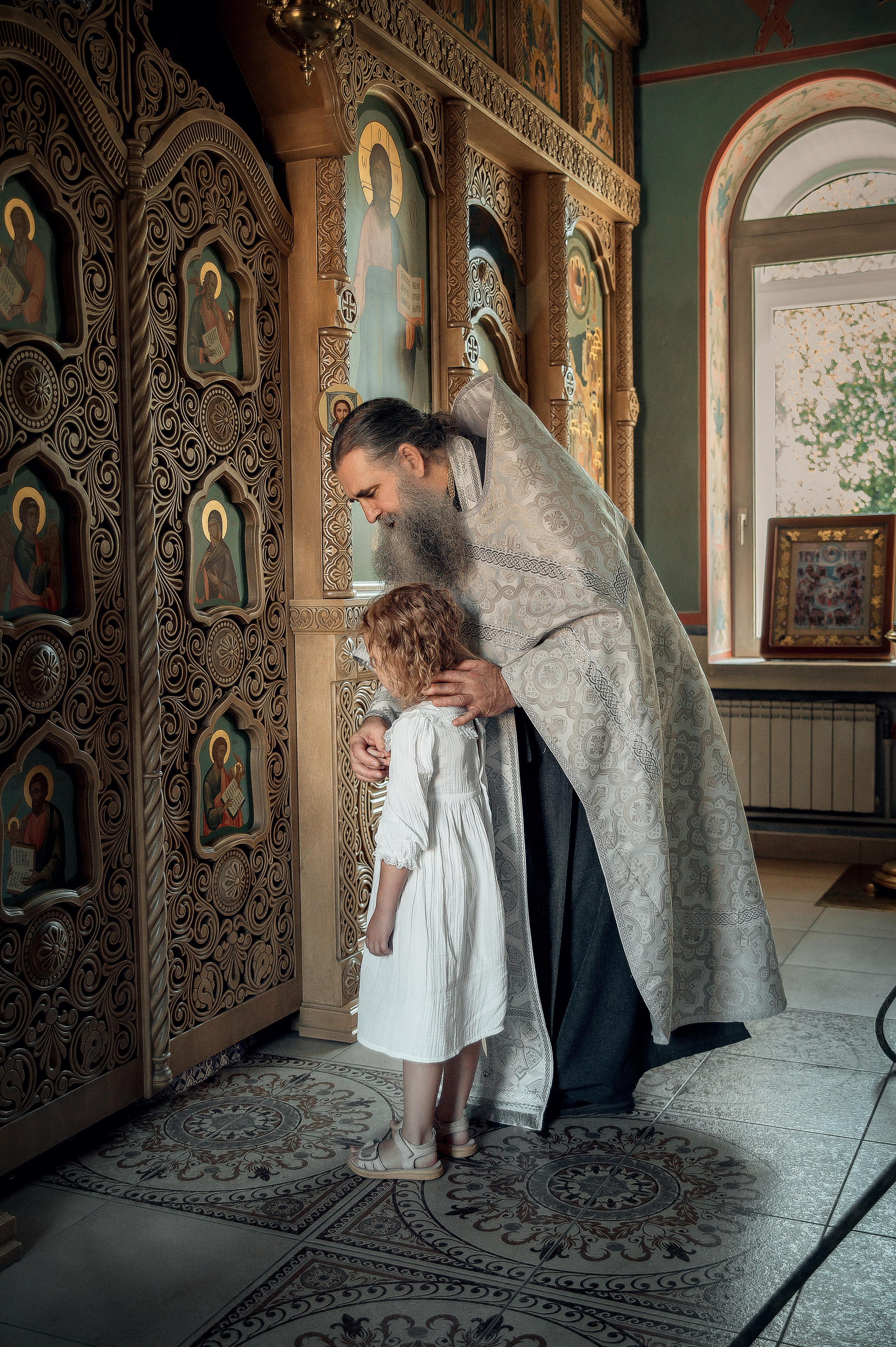 Таинство Крещения Арины, Церковь Всех Святых в Земле Российской г. Волгоград. Церковный, семейный и репортажный фотограф Волгоград, Волжский