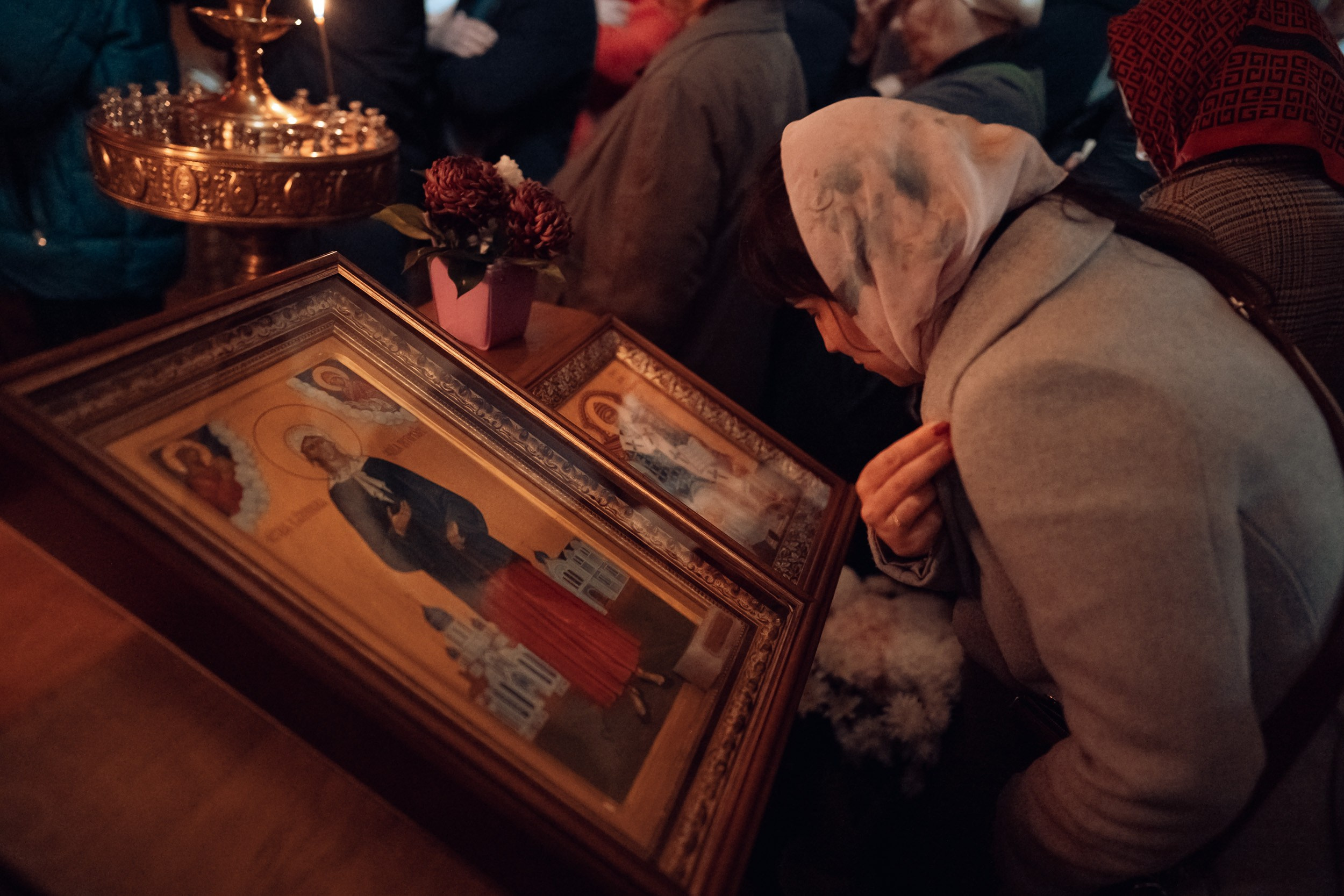 Ночная Божественная Литургия в день памяти Свт.Спиридона Тримифунтского, Севастополь. Церковный фотограф Севастополь