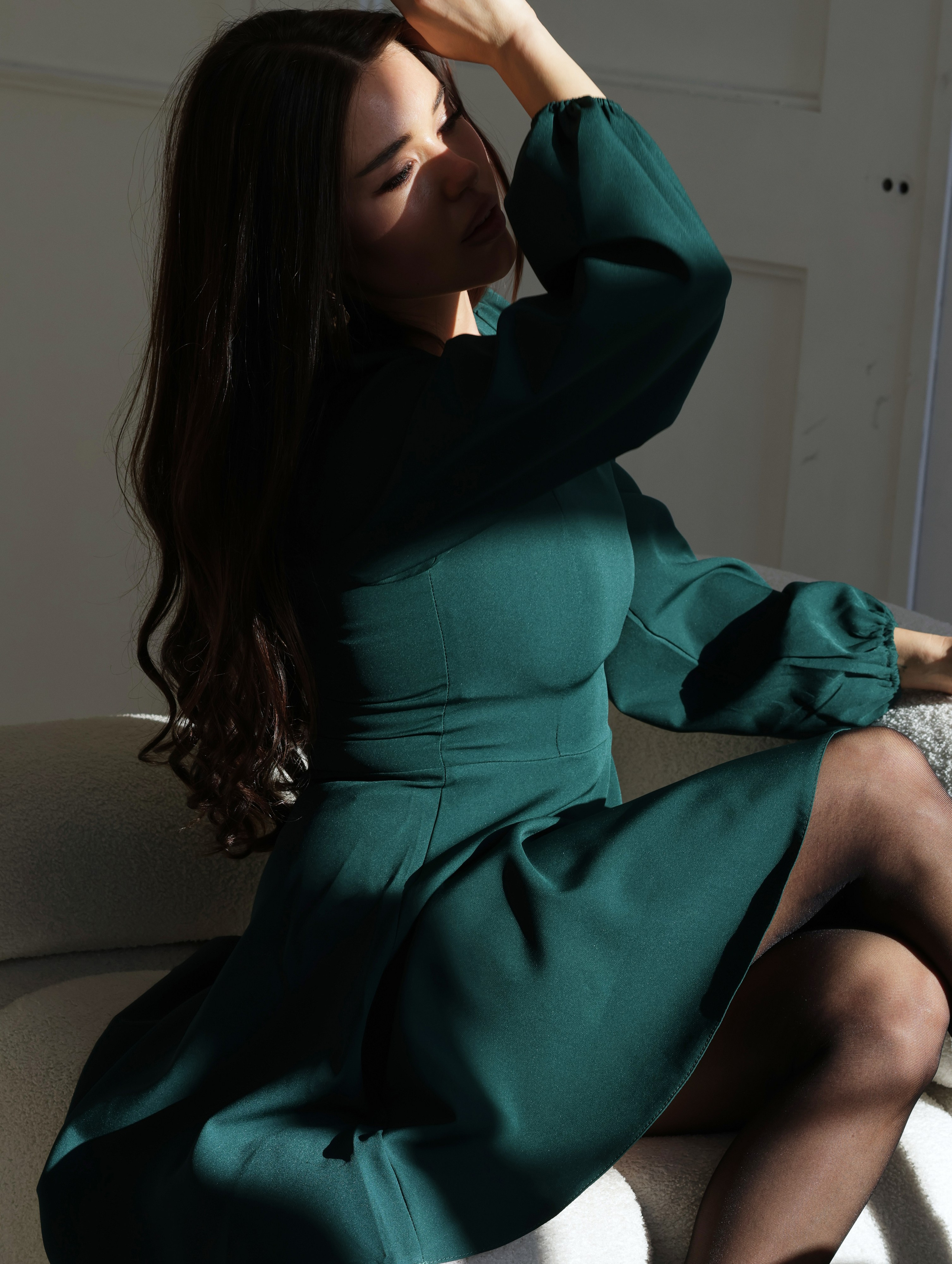 Платье изумрудное Belle Ame. Фото съемка товаров для макретплейсов Воронеж