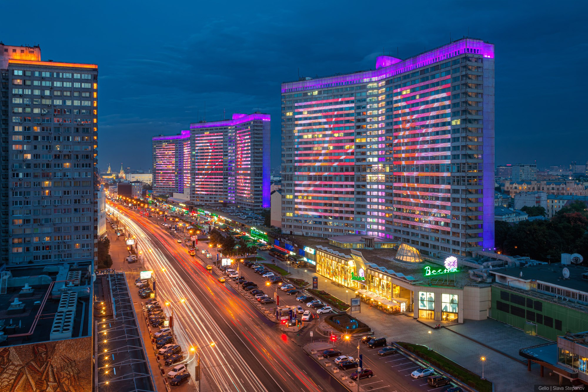 Здания книжки на Новом Арбате, с высоты