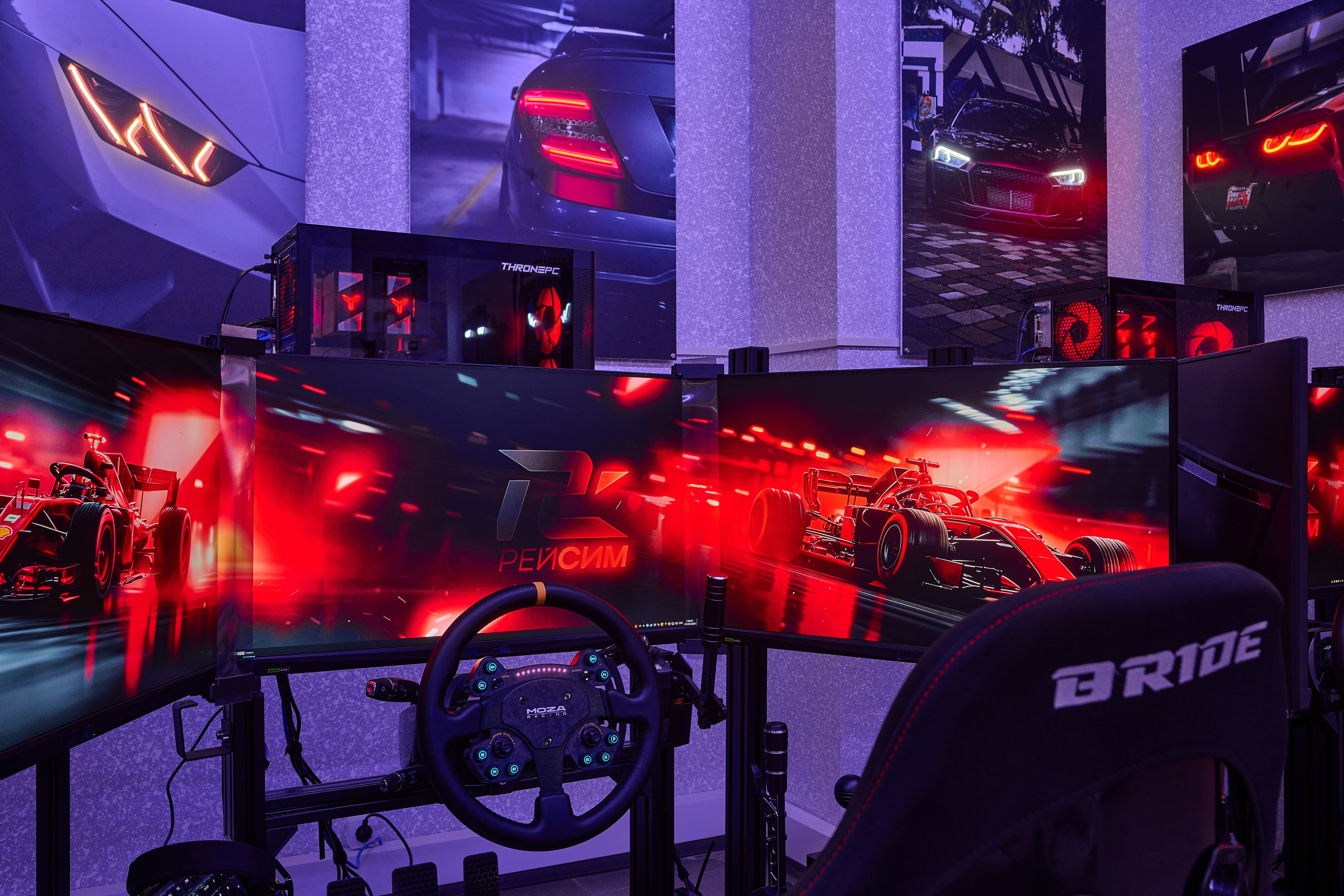 РЕЙСИМ Гоночные автосимуляторы. Интерьерный фотограф в Краснодаре