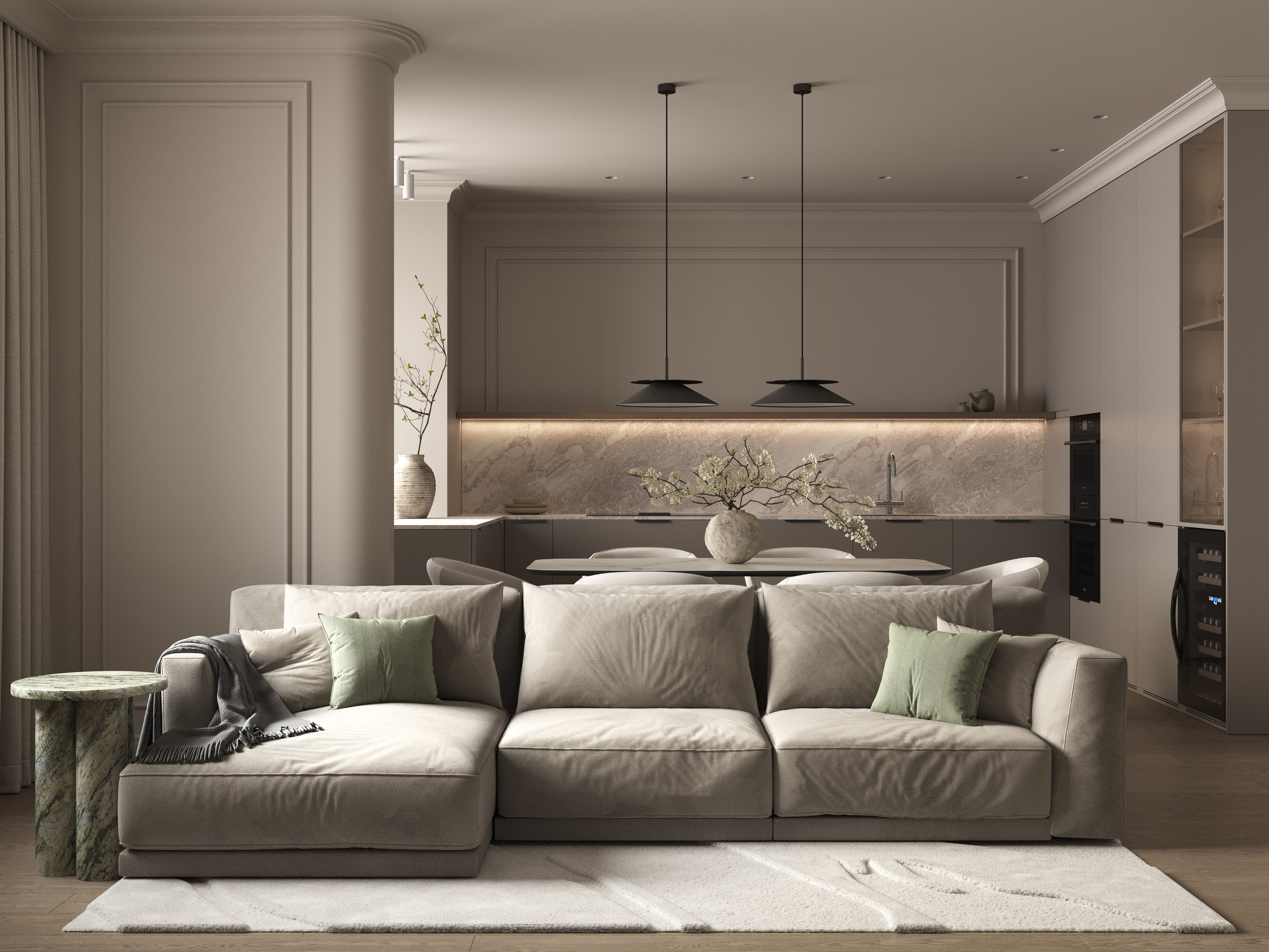 ЖК Искра-Парк — 125 м². КОМНАТА АИСТА дизайн-бюро | AIST ROOM design bureau