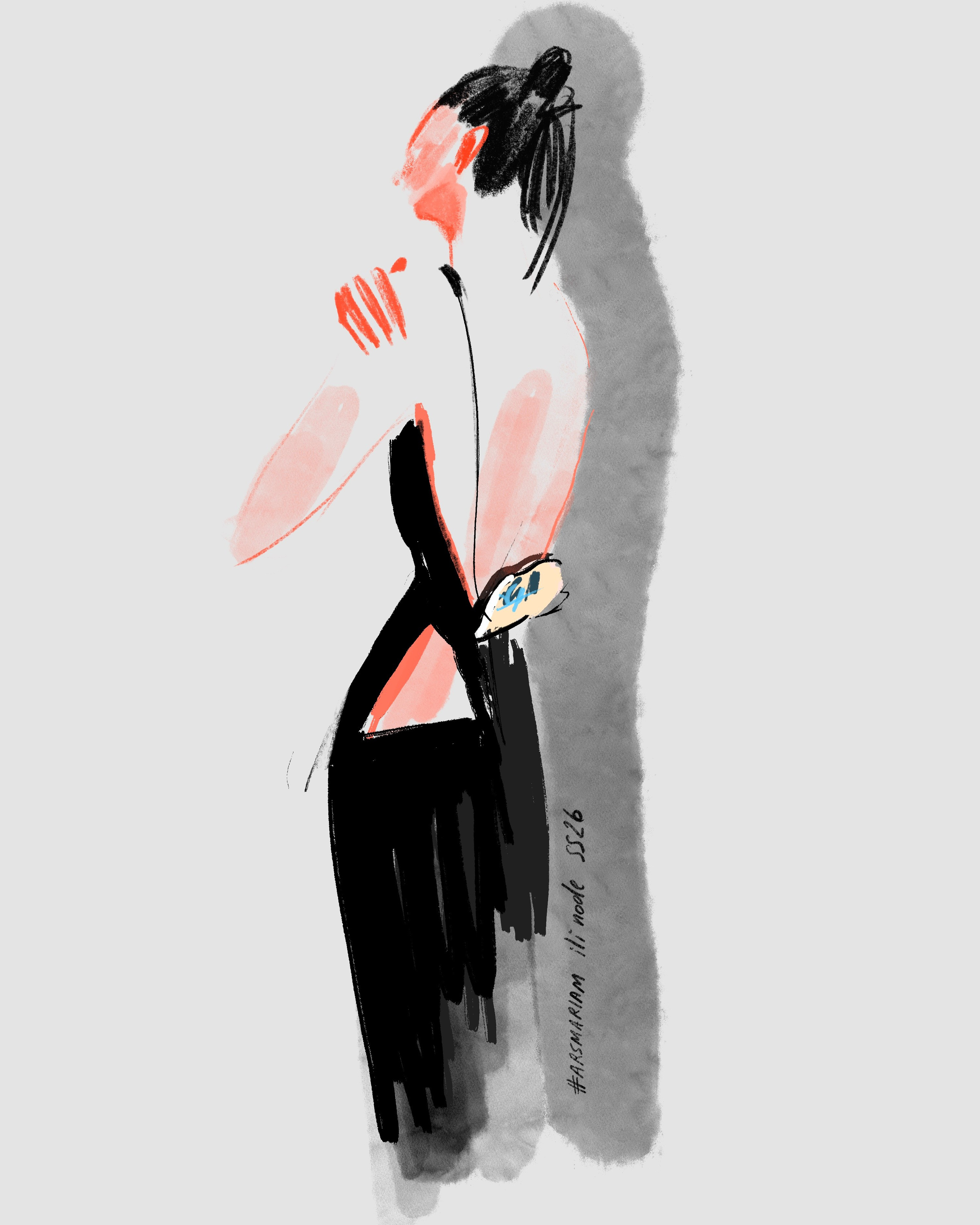 Ili node 2026SS. Фэшн иллюстратор из Москвы Власенко Мария