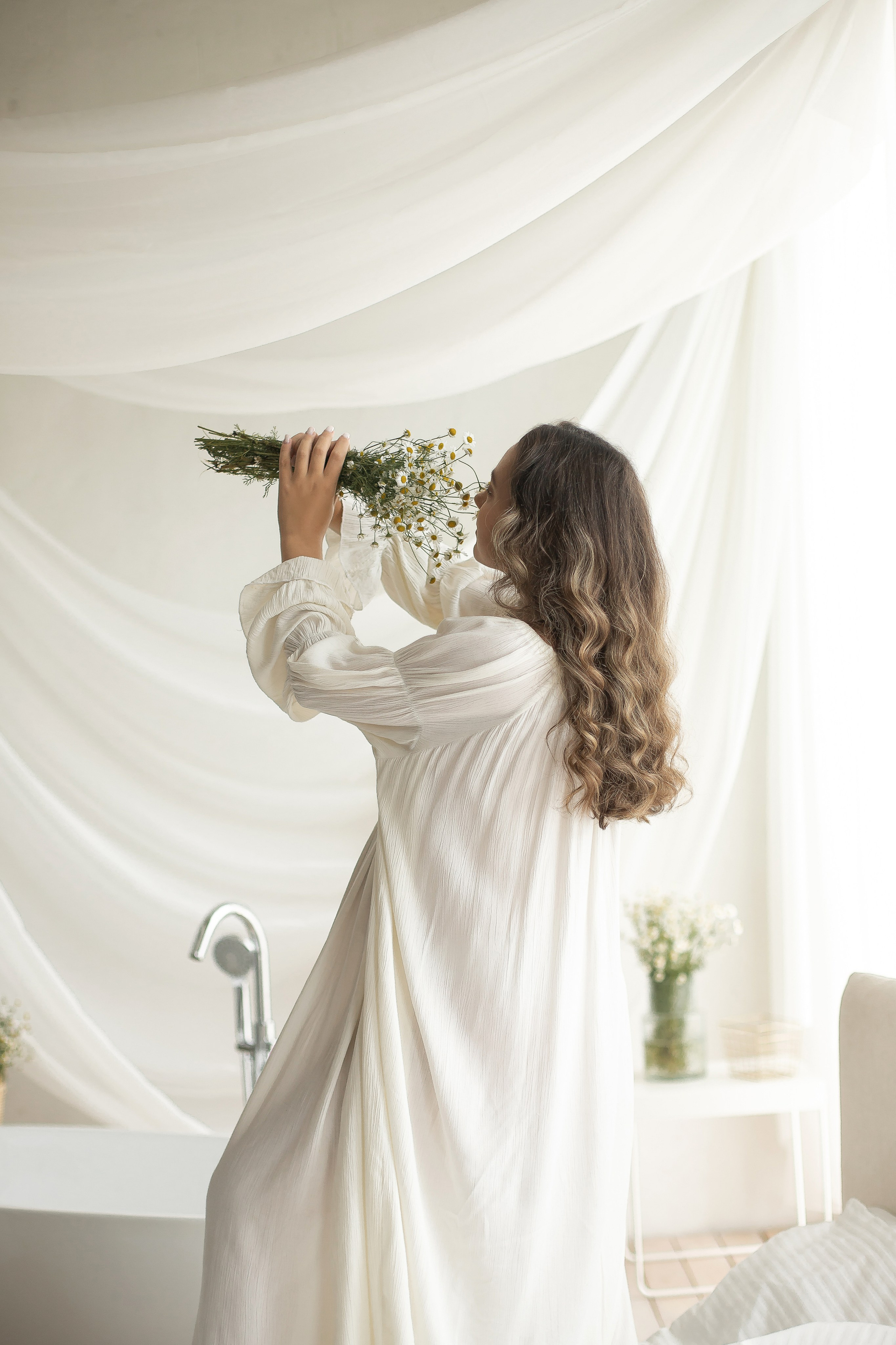 Ксения и ромашки. Семейный и детский фотограф в Красноярске Анна Маюрова