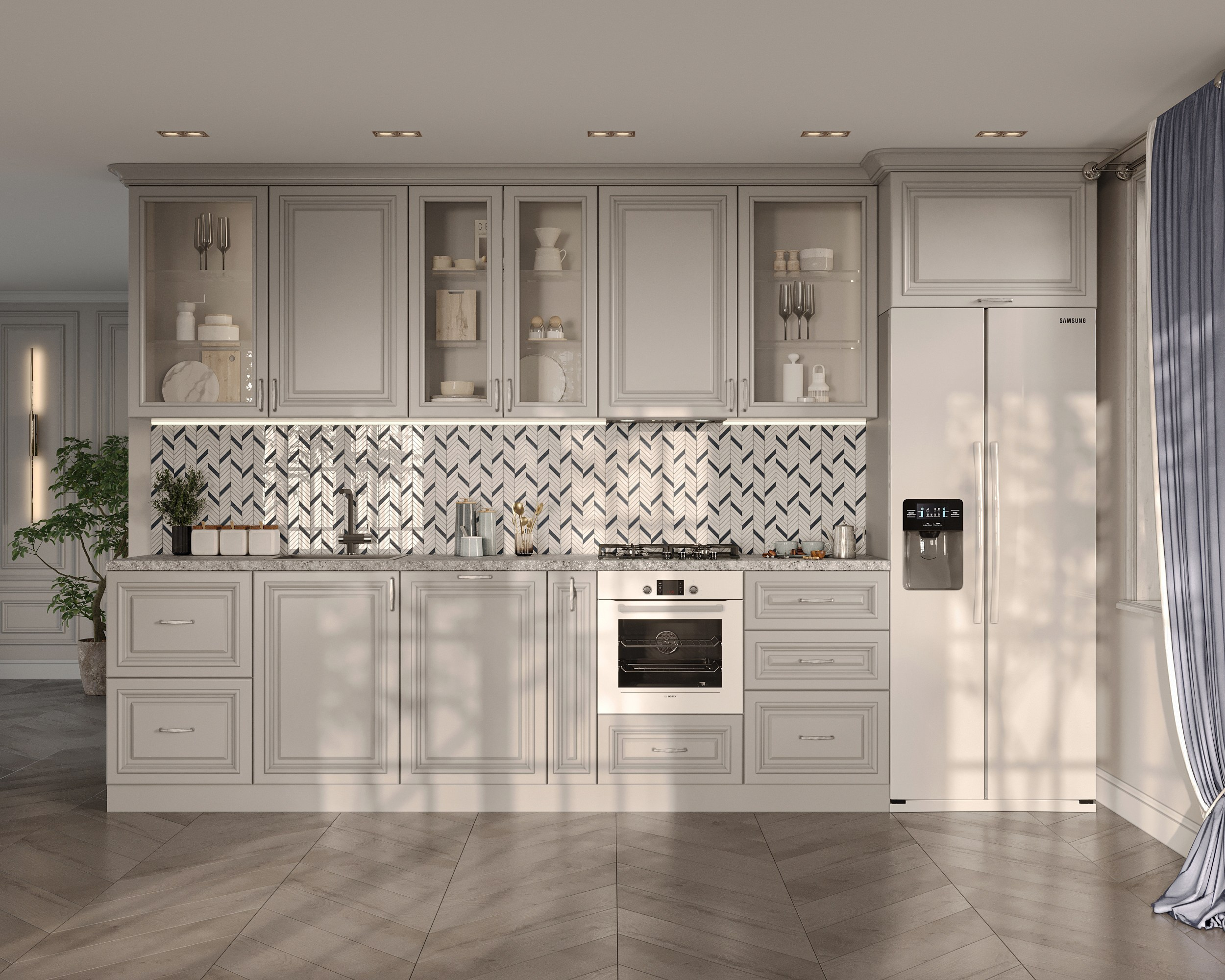 MKR кухонные гарнитуры (предметная 3D визуализация). Королёва Анастасия | 3D визуализатор
