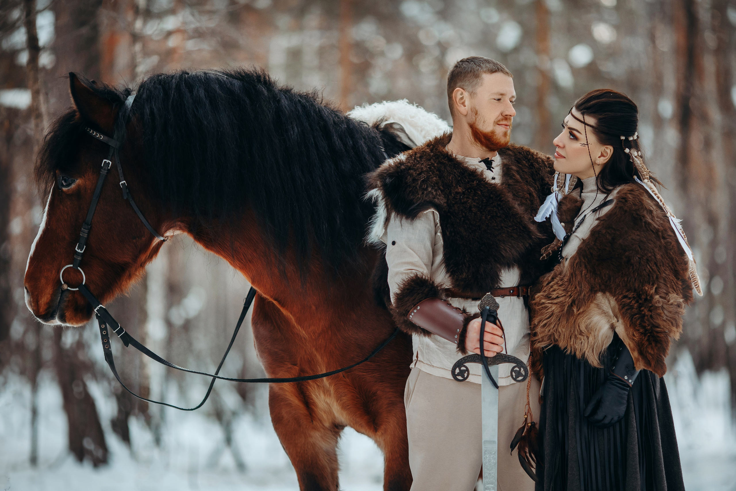 Викинги. Анна Молчанова конный фотограф в Тюмени | фотосессии с лошадьми Тюмень