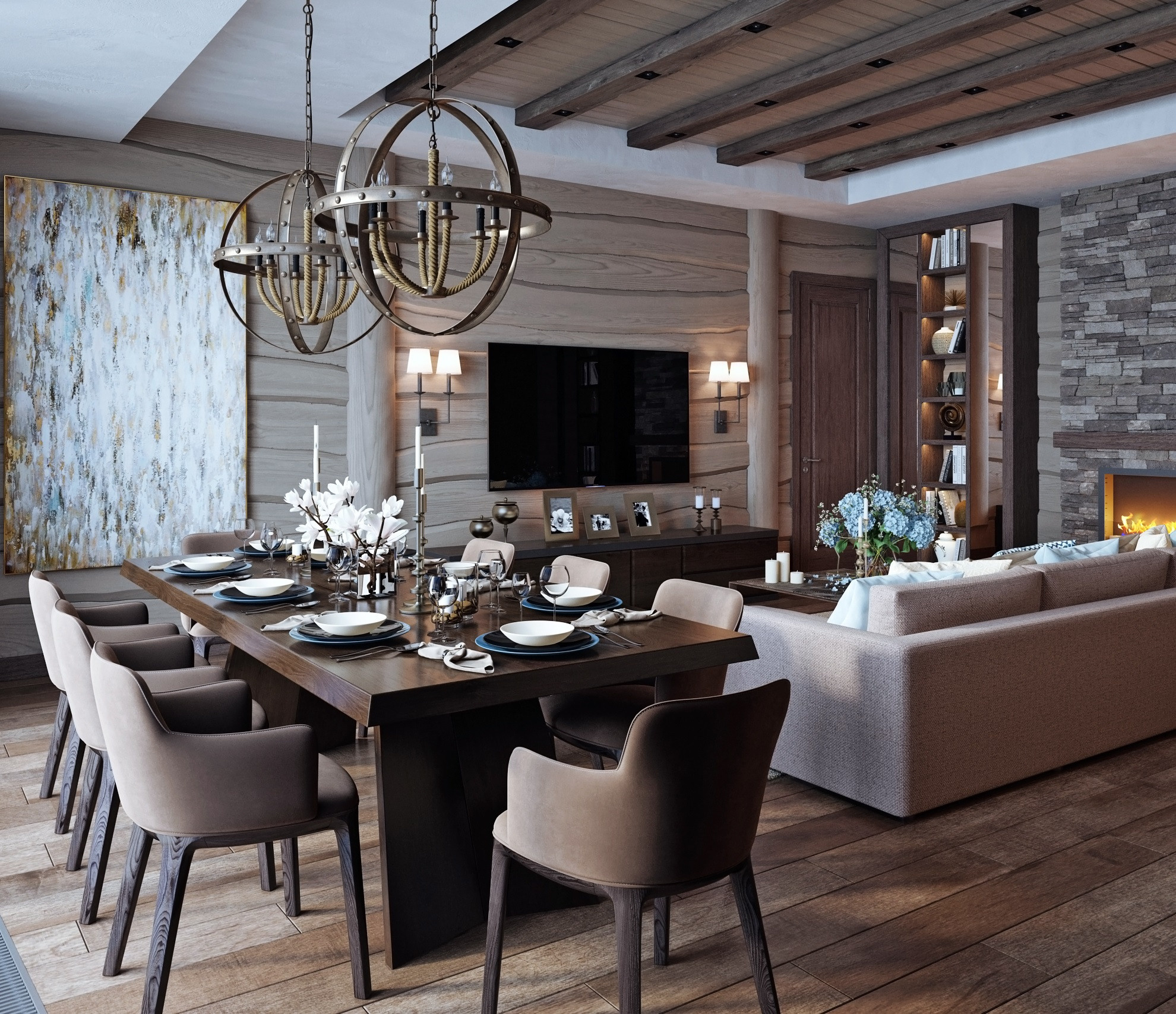 Дизайн дома у моря, Сочи. Дизайн интерьера деревянных домов