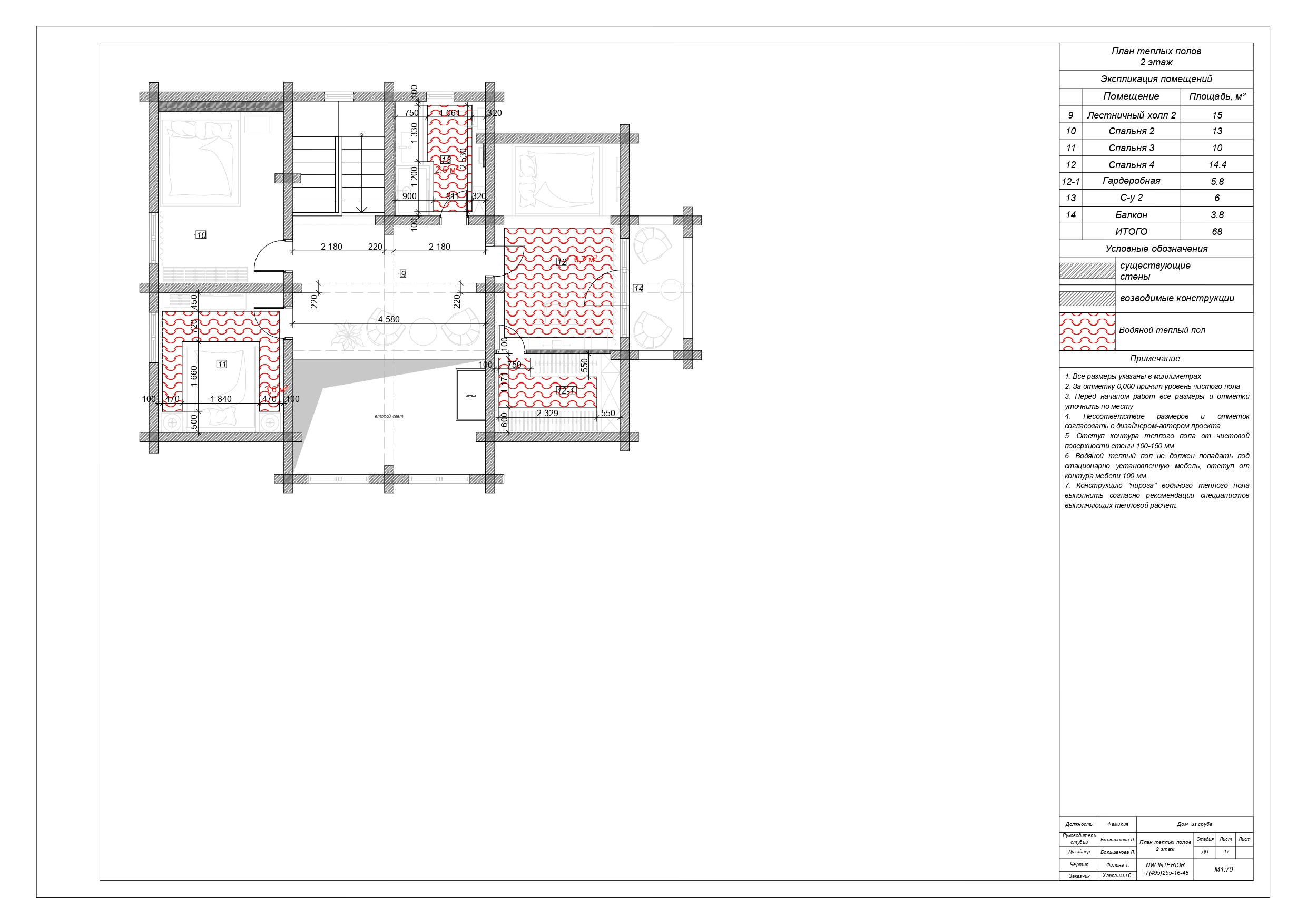 Образец дизайн-проекта. Дизайн интерьера деревянных домов