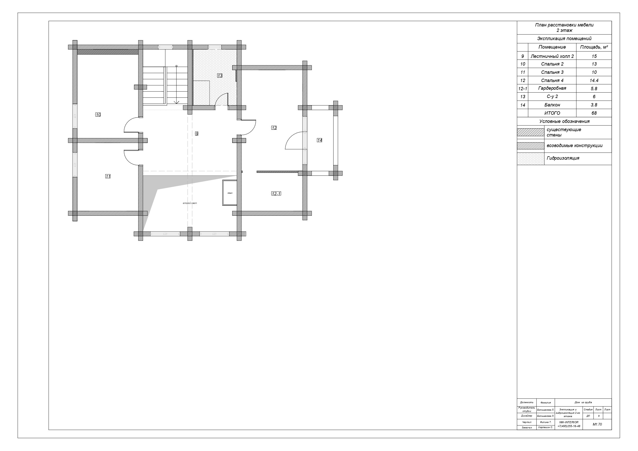 Образец дизайн-проекта. Дизайн интерьера деревянных домов