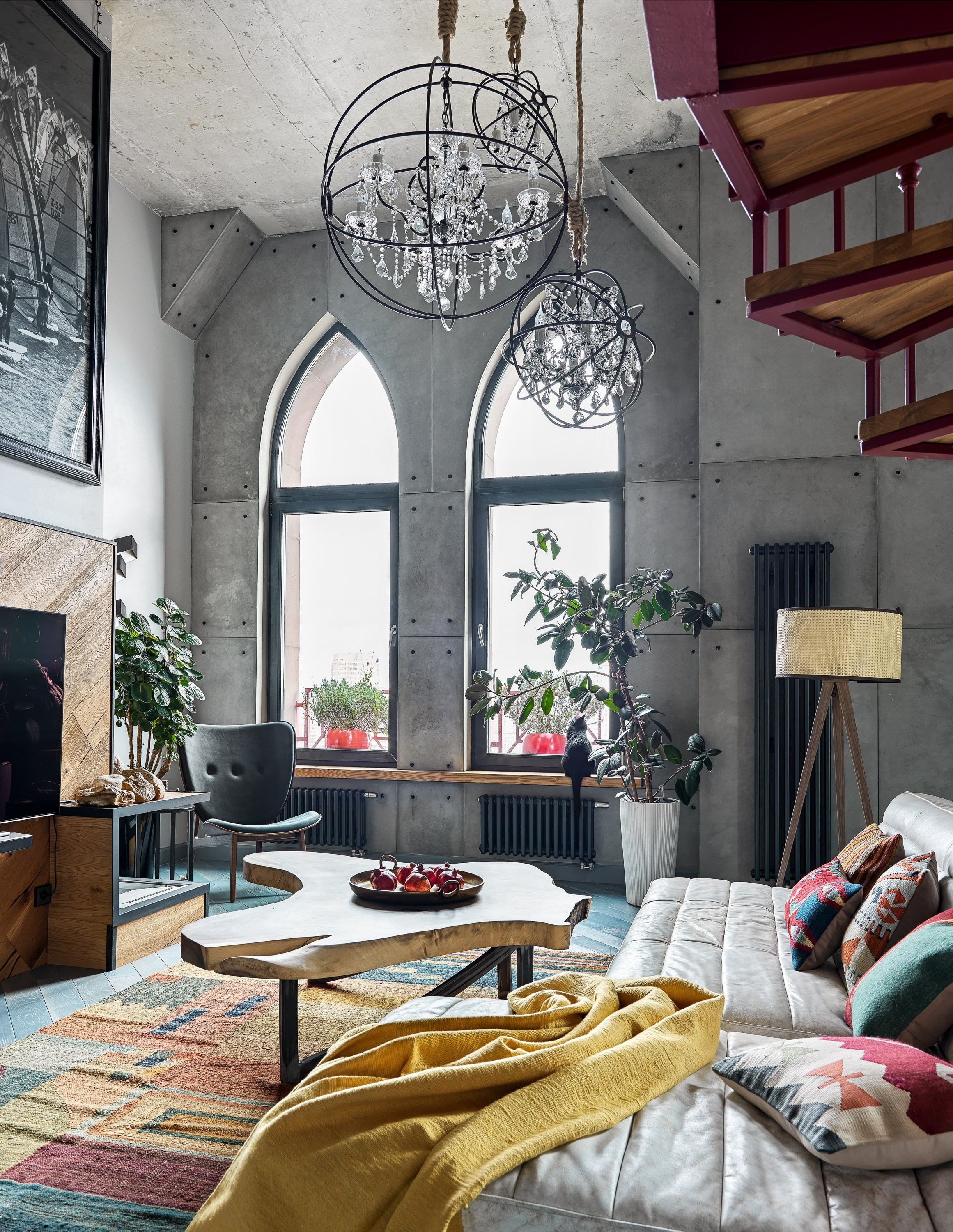 Двухуровневая квартира в Москве