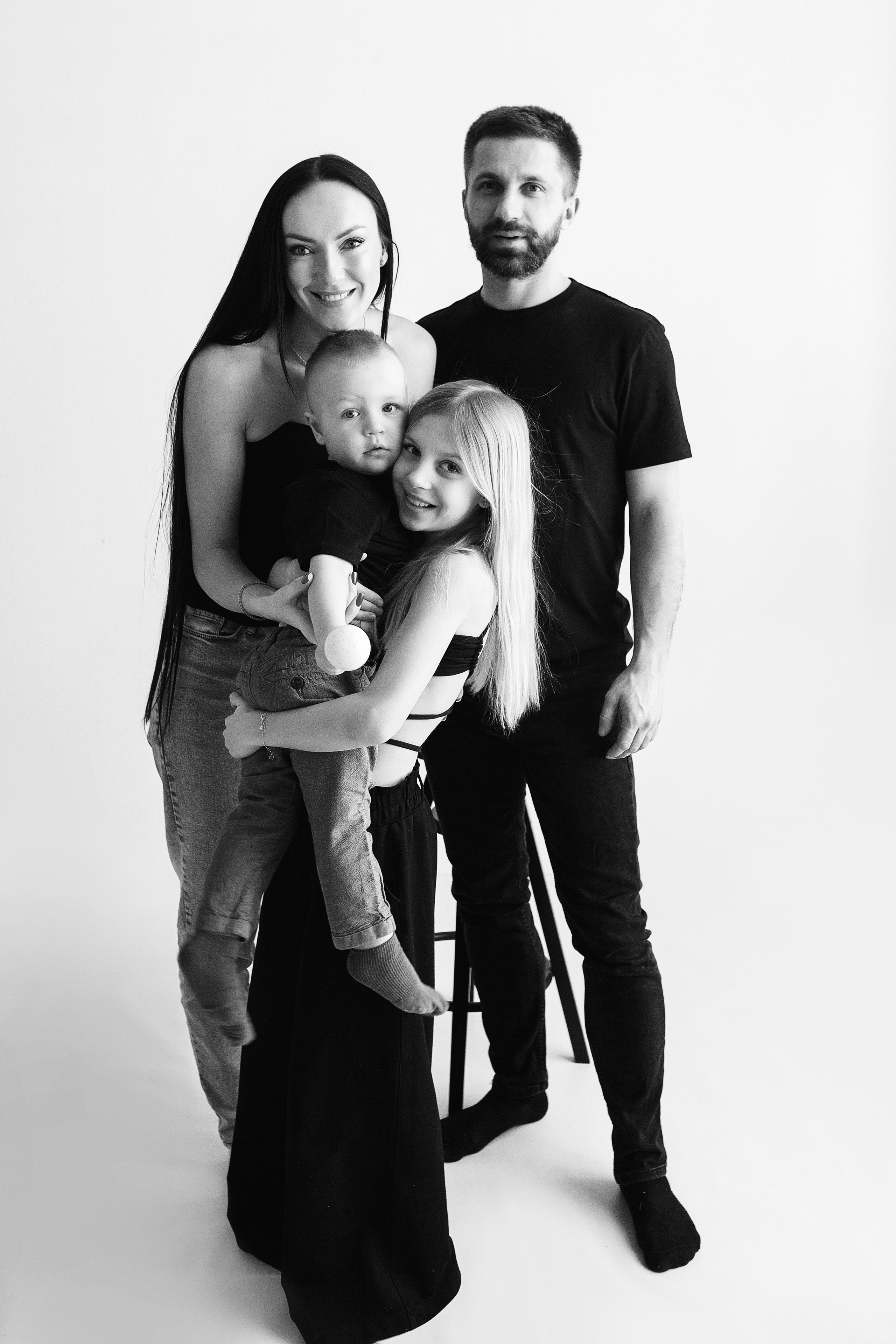 ЧБ серия. Фотограф новорожденных Оксана Полевская