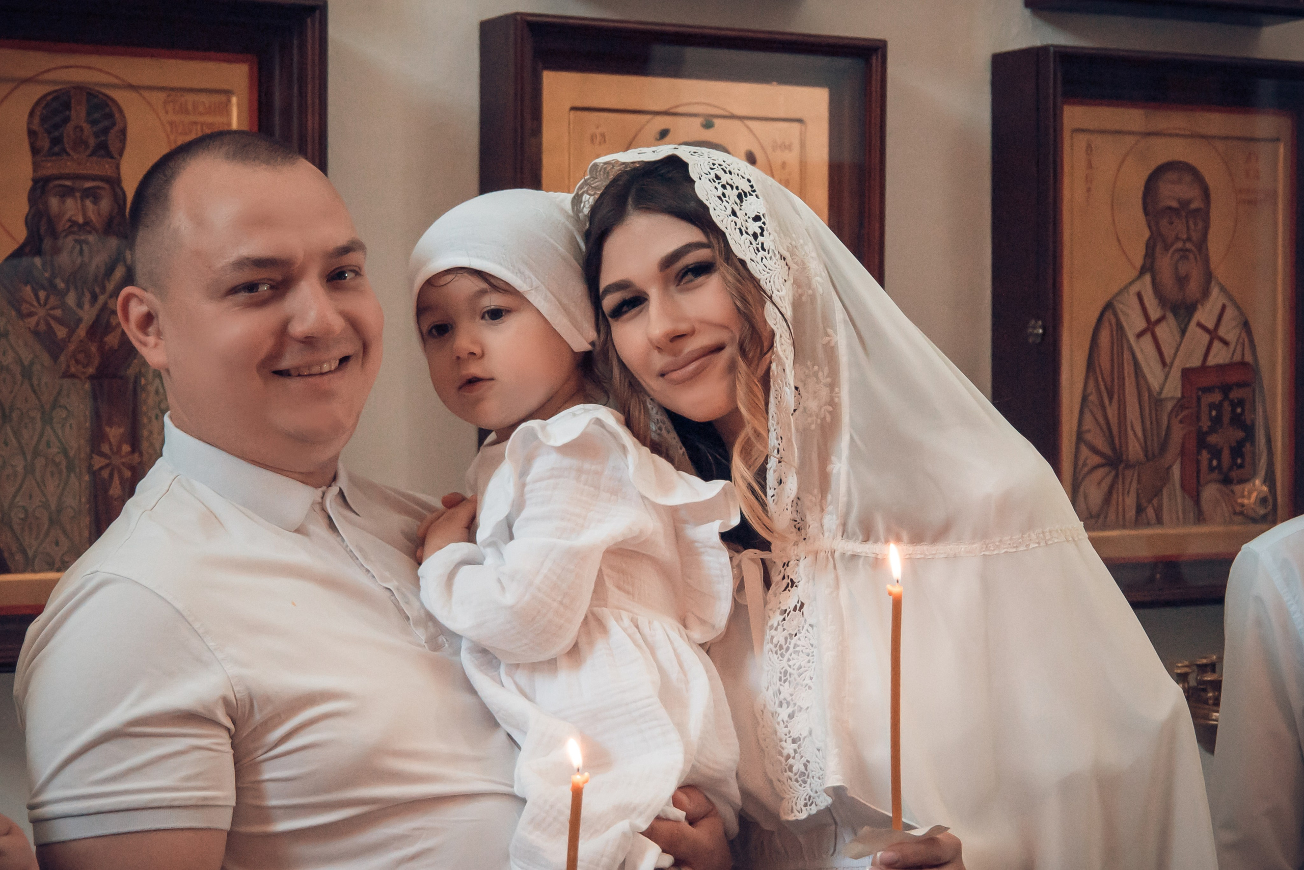 Таинство Крещения Киры. Благовещенская церковь. Семейный фотограф в Рязани и Рязанской области