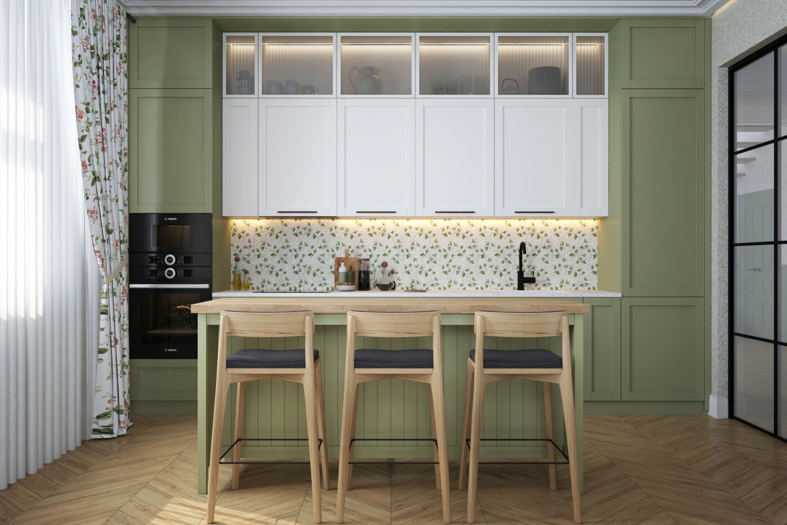 Интерьер загородного дома в стиле прованс. RASEN DESIGN. Архитектурные проекты зданий, интерьеров и благоустройства