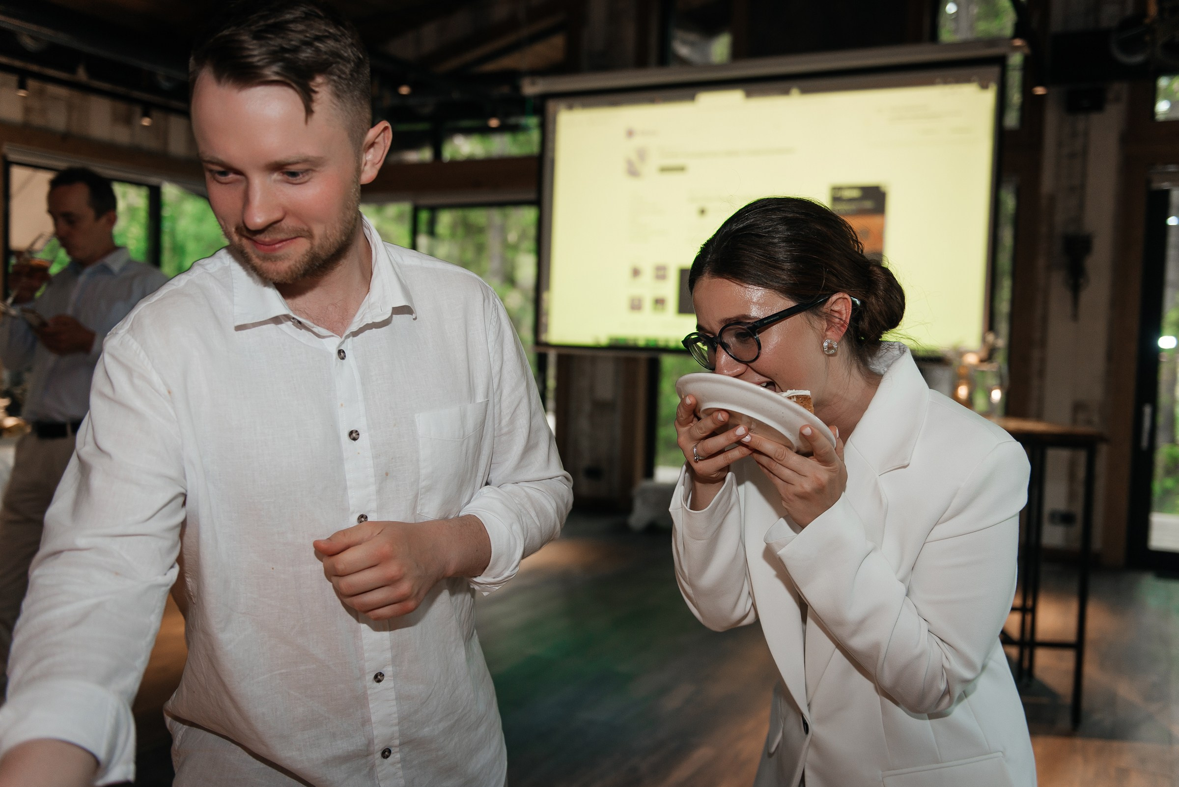 свадебный ужин в ресторане Чаща в Охта парке