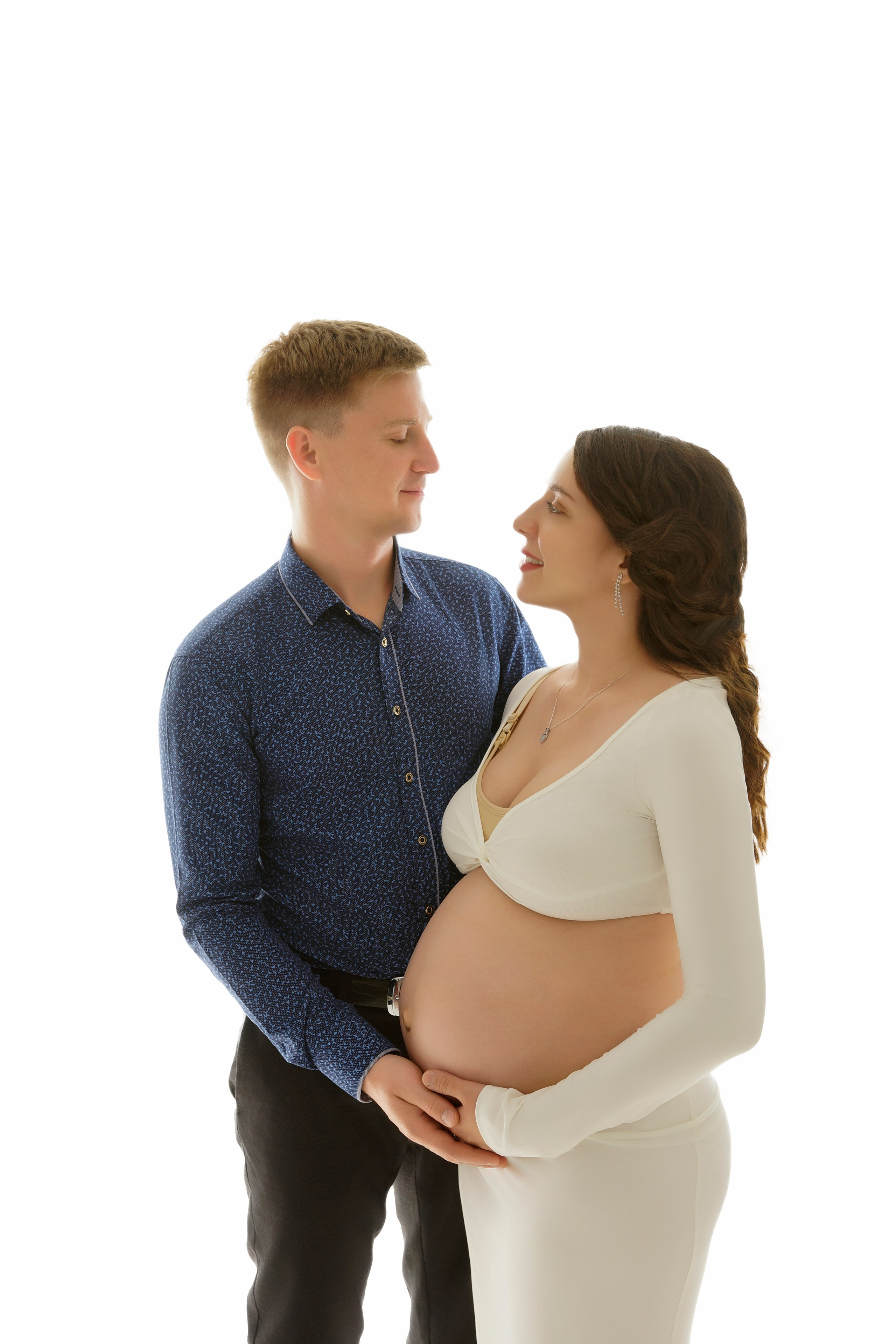 Съёмка беременности в моей фотостудии «НЕБО». Женский фотограф в Химках Алёна Ленёва